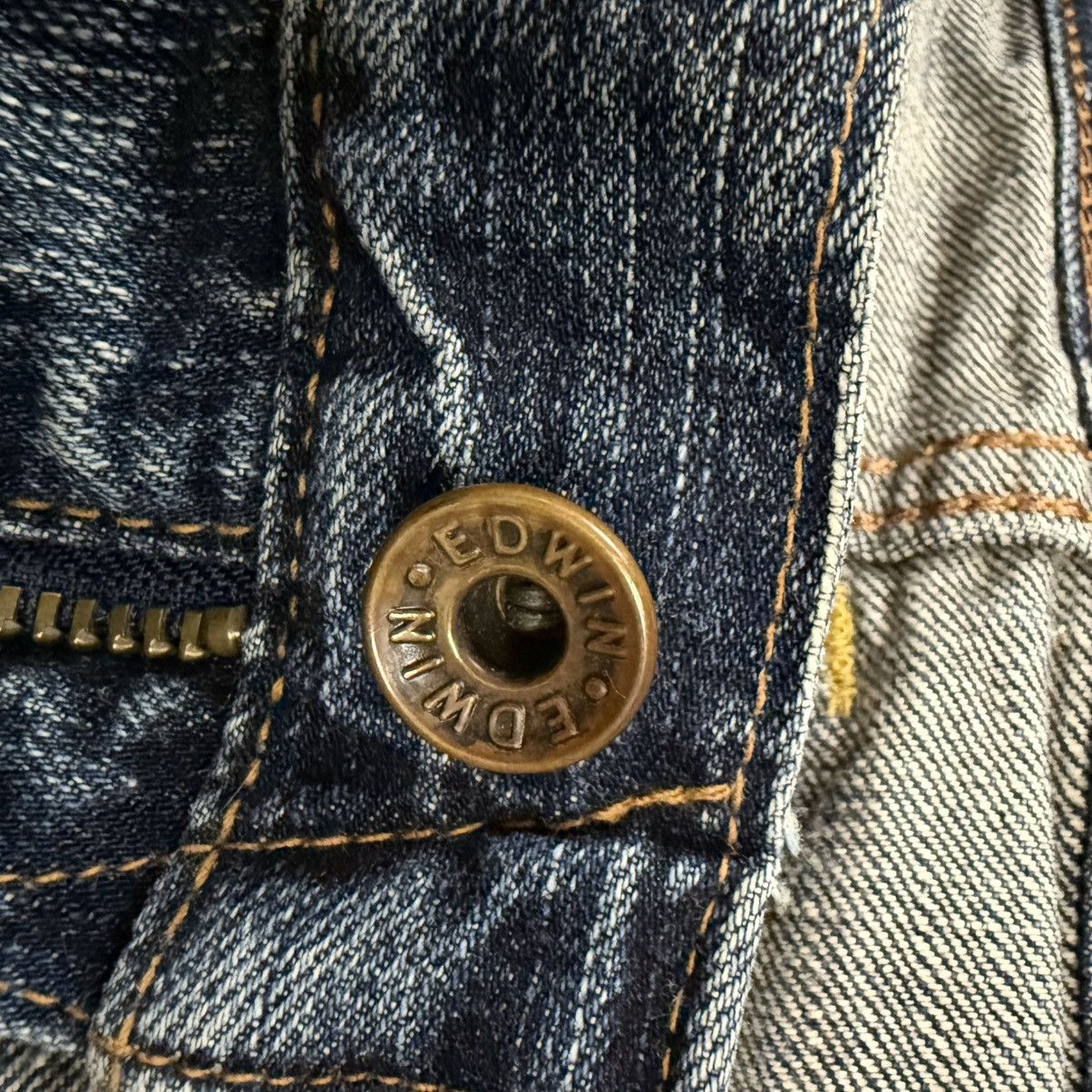 Seditionaries 🔥🇯🇵 Vintage 90s Selvedge Thrashed Distressed Edwin Denim Size US 33 - 10 Thumbnail