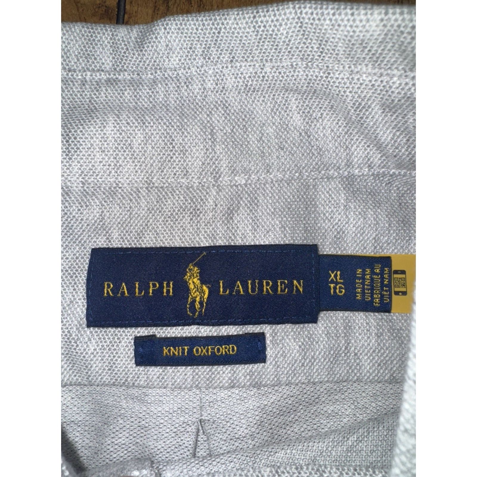 Ralph Lauren Ralph Lauren Knit Oxford Shirt Gray Mens XL Stretch Fabric Polo Pony Logo Long Shirt Button-Up Men XL Gray Knit Oxford Shirt with Stretch Size US XL / EU 56 / 4 - 3 Thumbnail