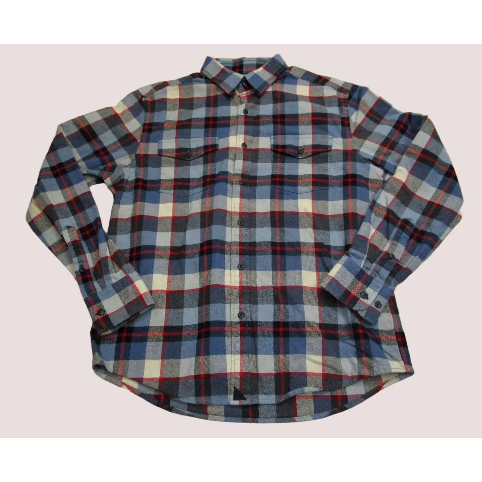 UNTUCKit UNTUCKit Shirt Men Medium Blue Plaid Flannel Long Sleeve Button Down Casual Size US M / EU 48-50 / 2 - 1 Thumbnail