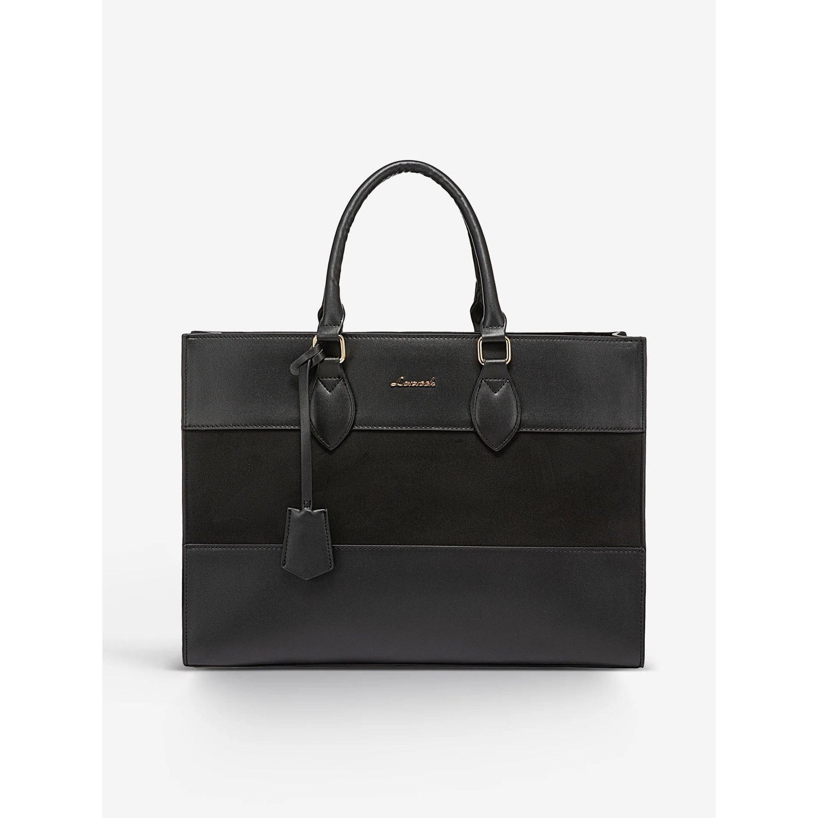 Designer Lovevook Colorblock Vegan Leather Laptop Briefcase Tote Bag Size ONE SIZE - 14 Thumbnail