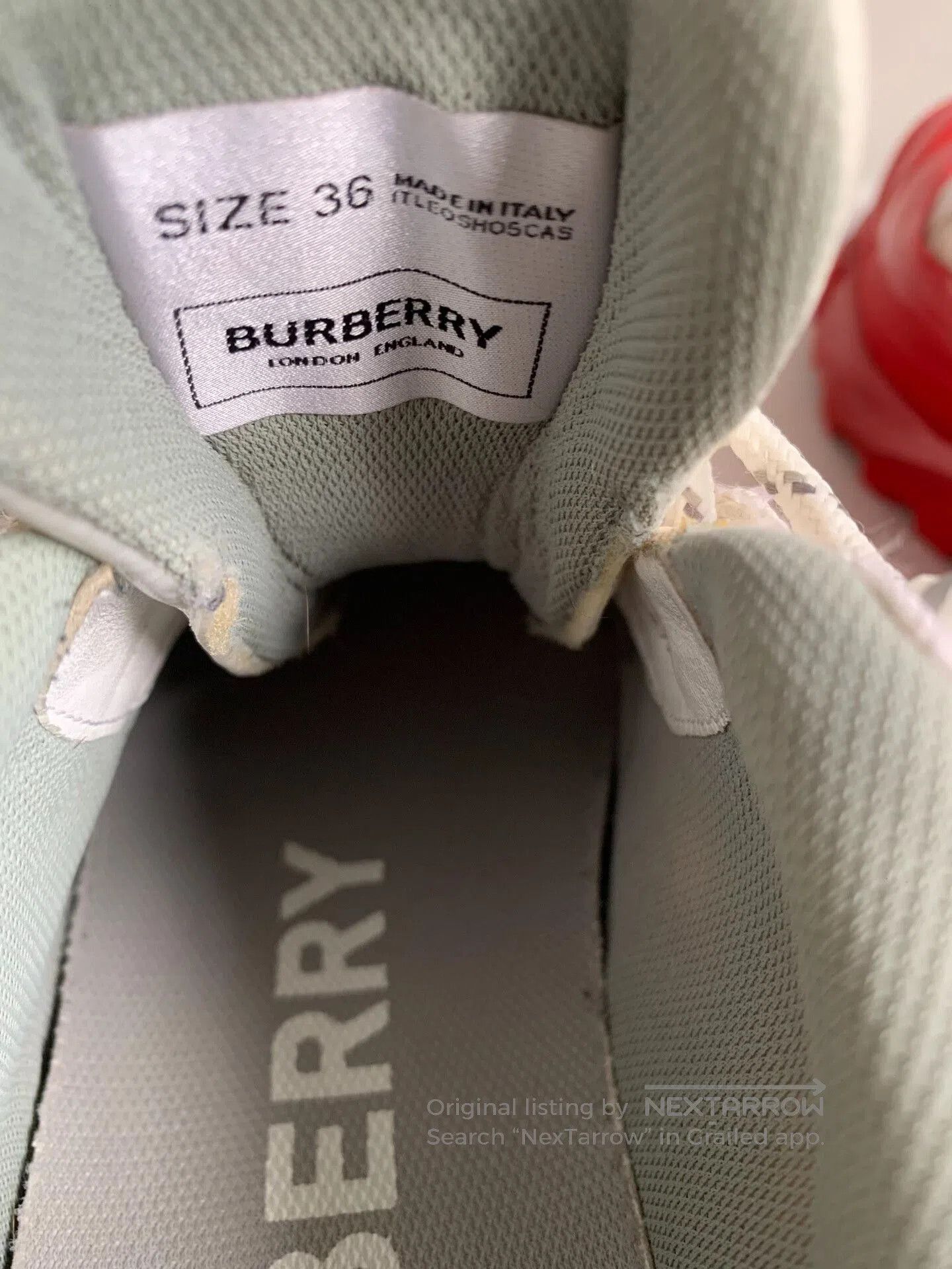 Burberry Burberry Arthur Red Dad Shoes. Size US 5 / IT 35 - 6 Thumbnail