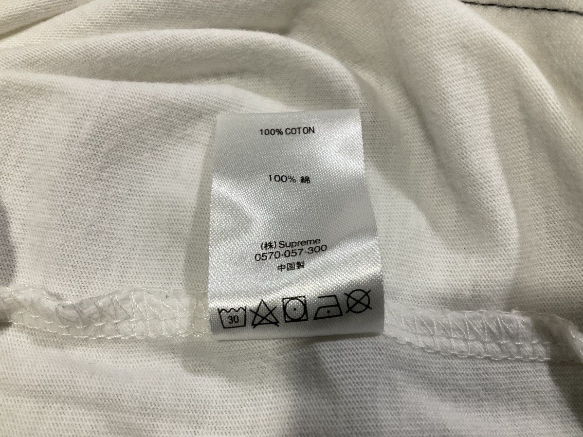 Supreme 🔥Supreme Pocket Tee Contrast Stitch Vertical Spell Out Shirt Size US M / EU 48-50 / 2 - 7 Thumbnail