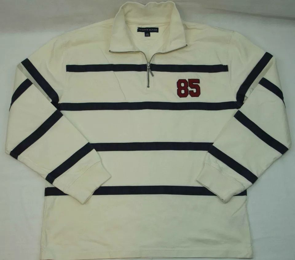 Tommy Hilfiger TOMMY HILFIGER SWEAT COTTON ZIP NECK SIZE L-XL ( LABEL L)- Size US L / EU 52-54 / 3 - 6 Thumbnail