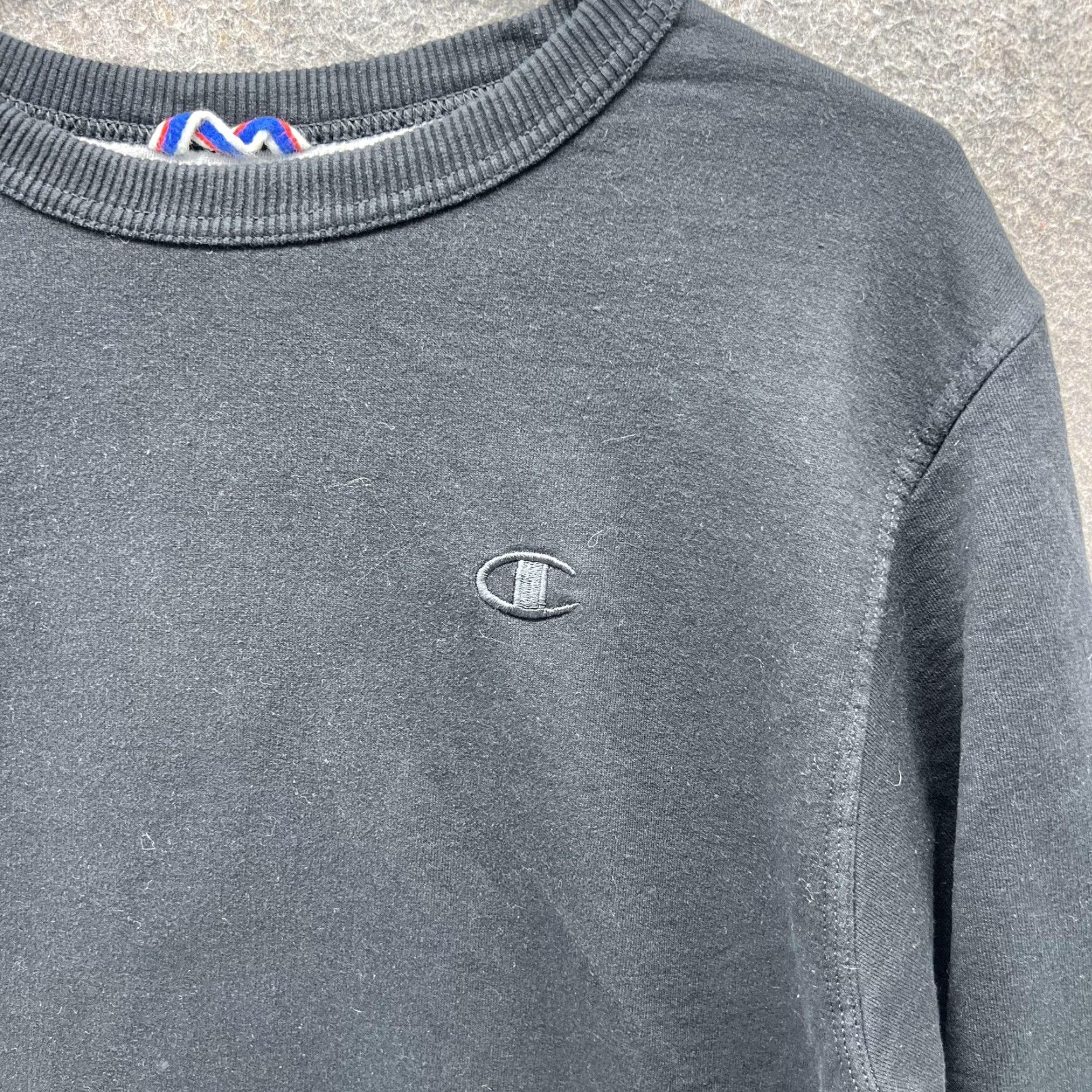 Champion Champion Sweatshirt Mens Small Black Crewneck Pullover Fleece Logo Athletic Size US S / EU 44-46 / 1 - 5 Thumbnail