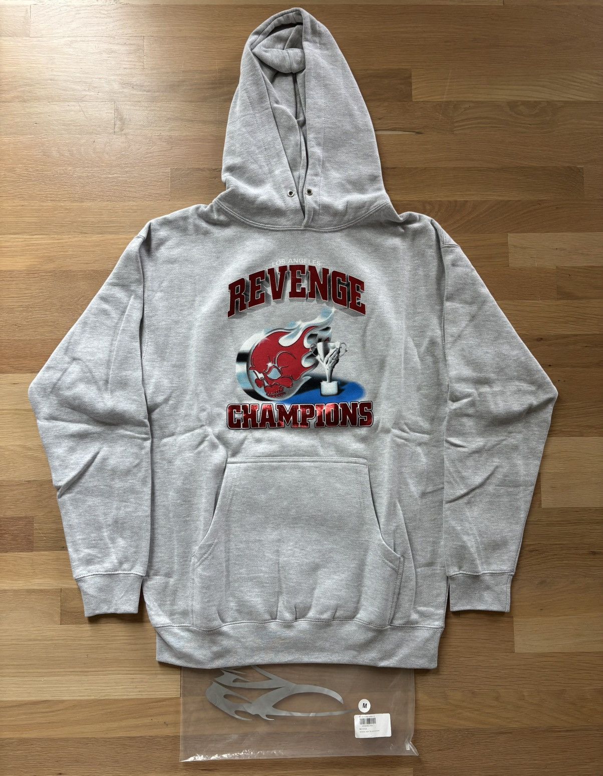 Revenge Revenge Champions Trophy Grey Hoodie Size US M / EU 48-50 / 2 - 2 Thumbnail