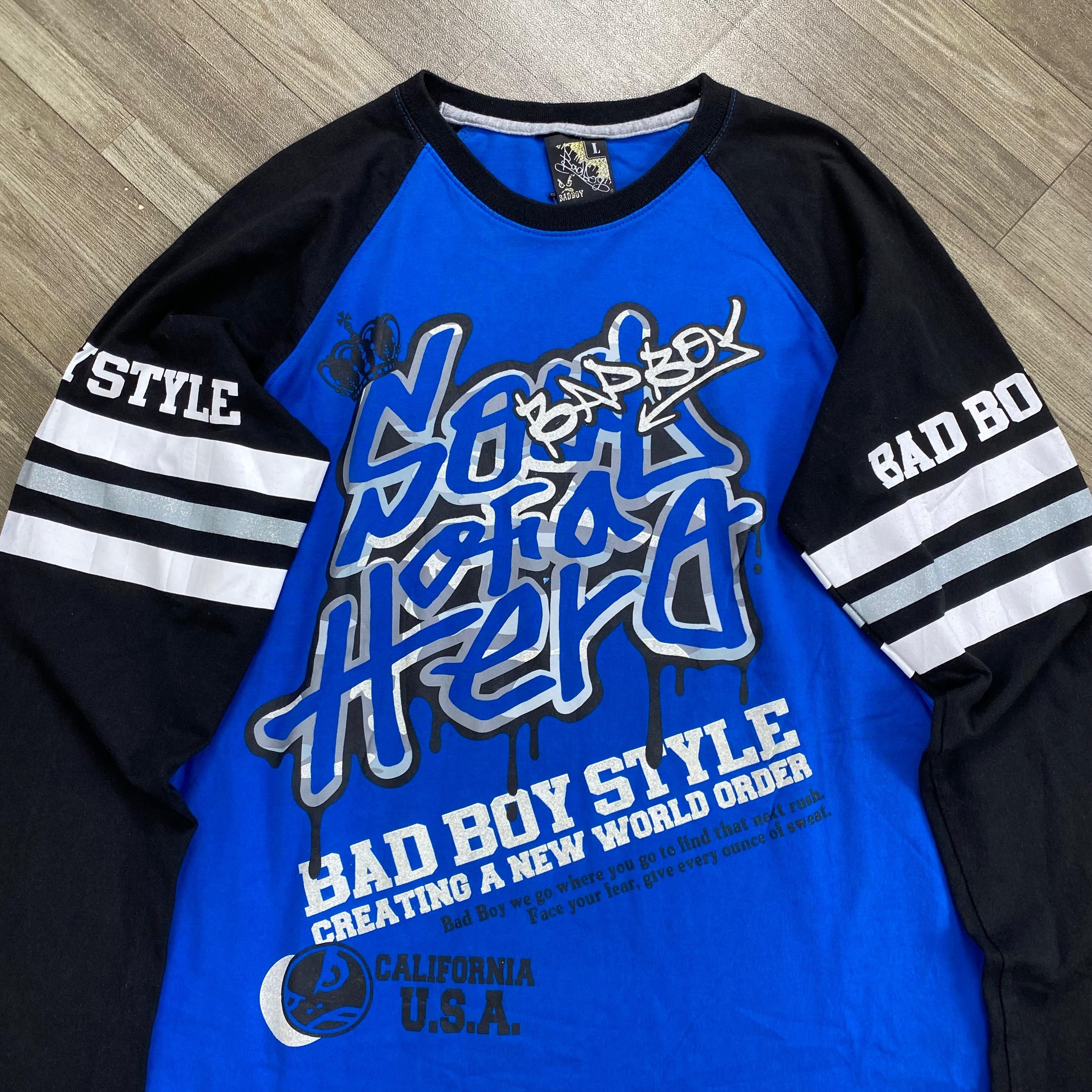 Japanese Brand Y2K❤️‍🔥2000s Badboy Kmrii Le Grande Bleu Style Longsleeve Size US M / EU 48-50 / 2 - 2 Thumbnail