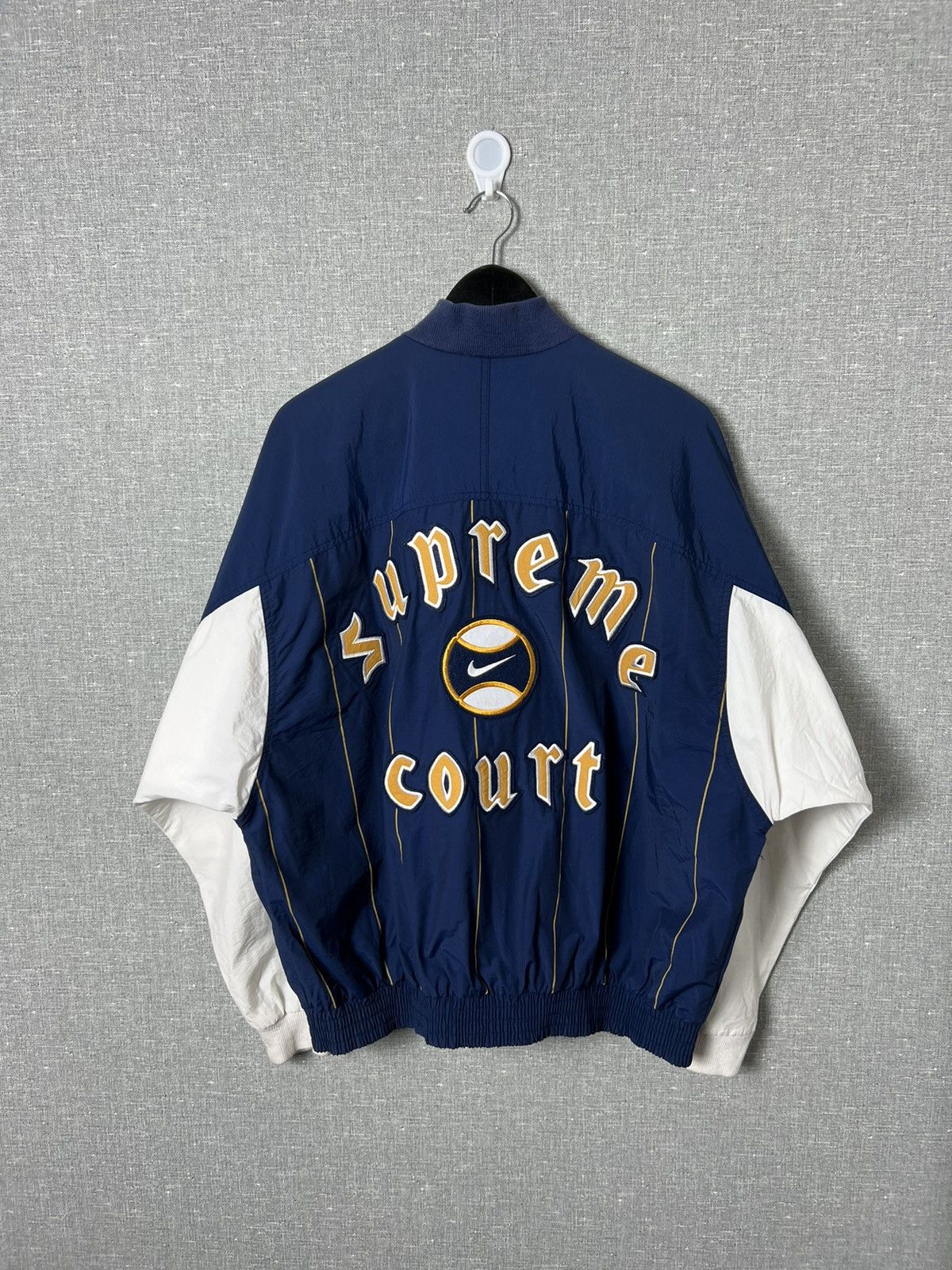 Rare Vintage Nike Supreme Court SC Big Logo Bomber Jacket