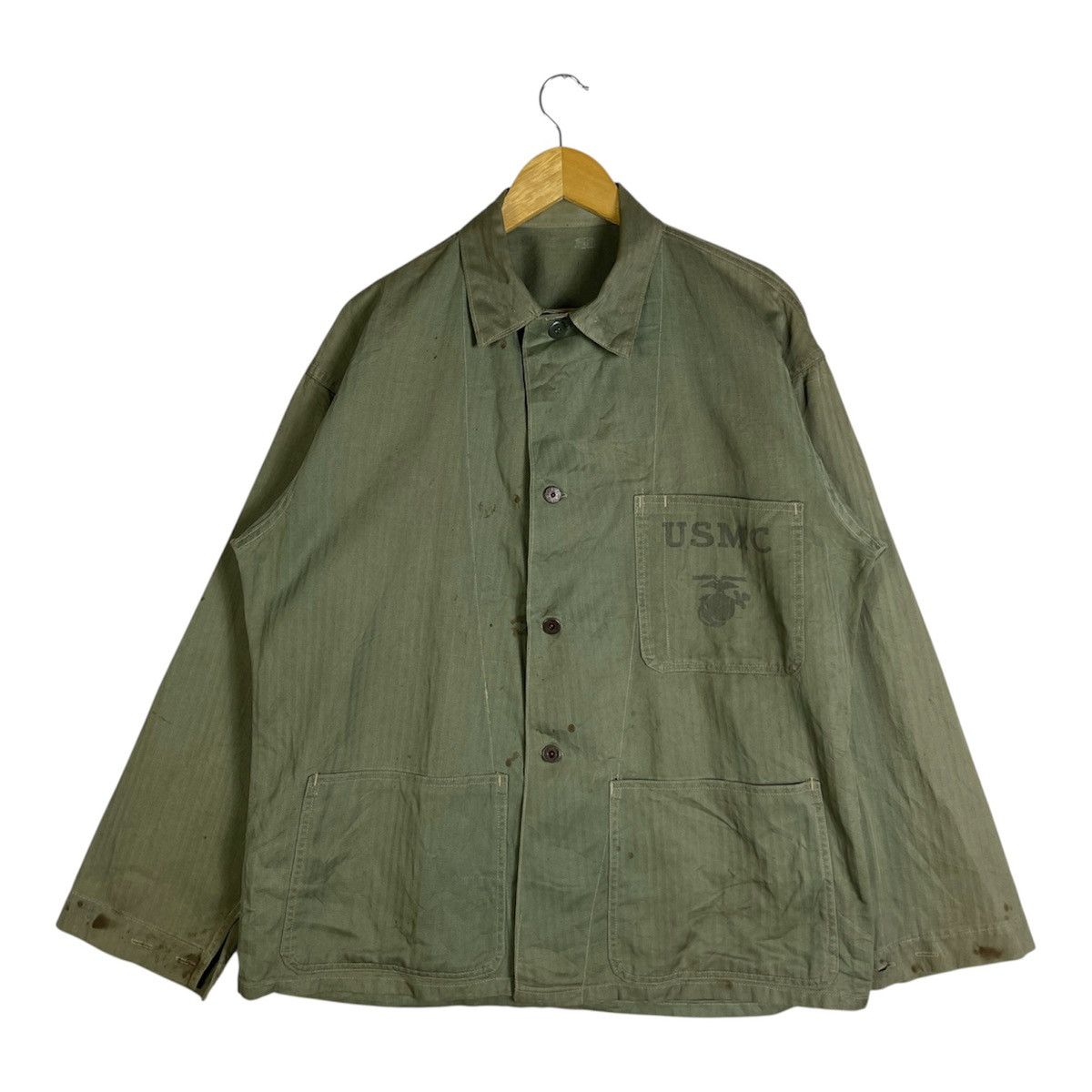 Vintage True Vintage 40’s WW11 Usmc Utility Jacket Size US M / EU 48-50 / 2 - 2 Thumbnail