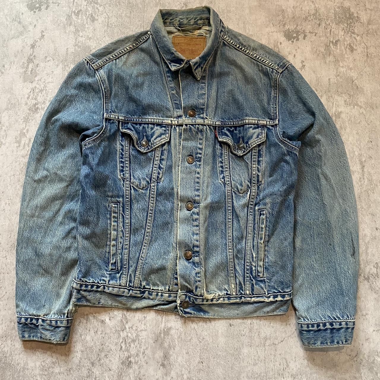 Levi's denim jacket distressed look Rock Metal