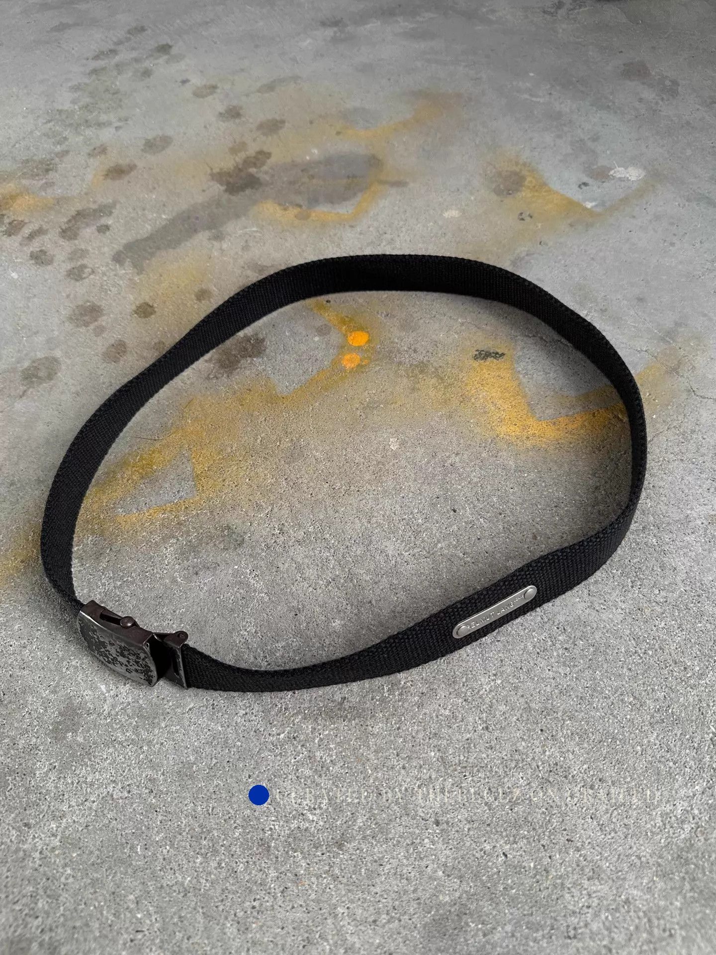 Helmut Lang Vintage Metal Belt with Canvas Detailing Size ONE SIZE - 1 Thumbnail