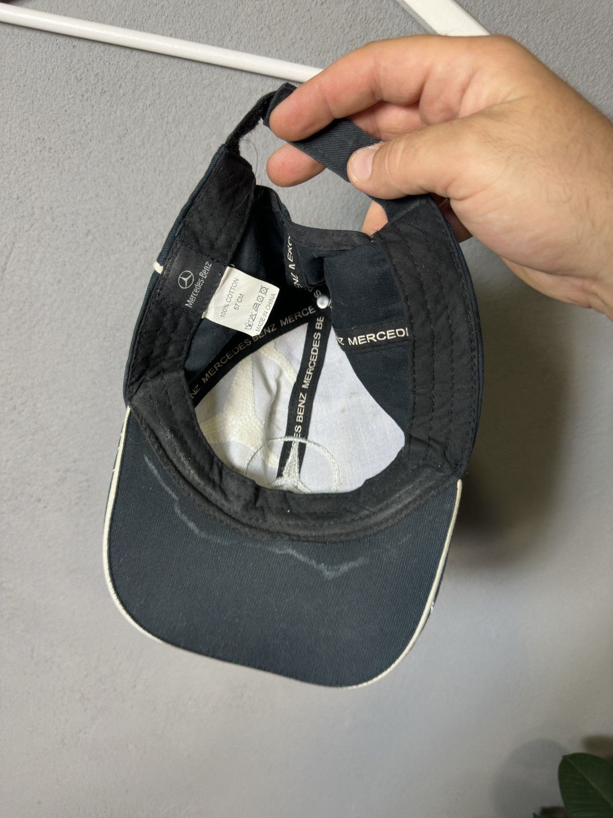 Mercedes-Benz × Vintage Vintage Mercedes Benz Hype Cap Hat Embroidered Logo 90s Size ONE SIZE - 4 Thumbnail