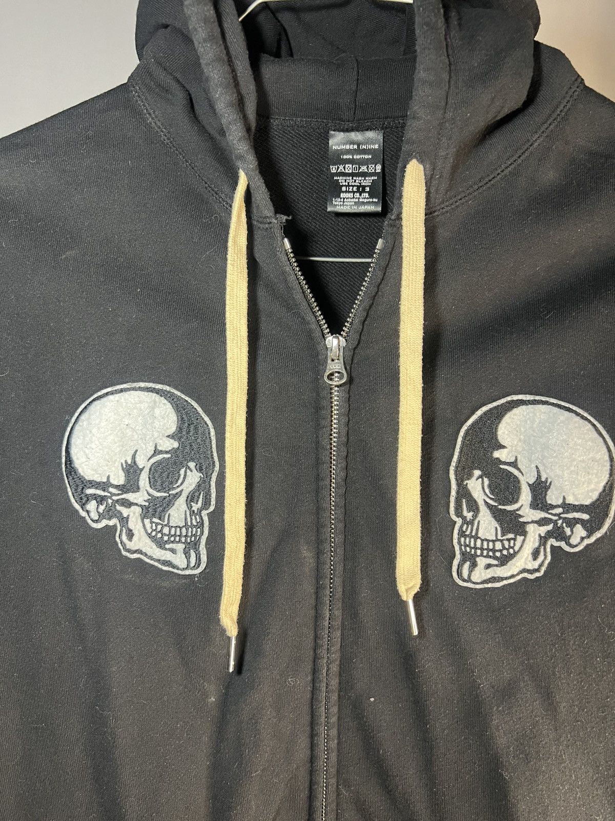 Number (N)ine Number (N)ine Double Skull Clash Zip Hoodie | Grailed