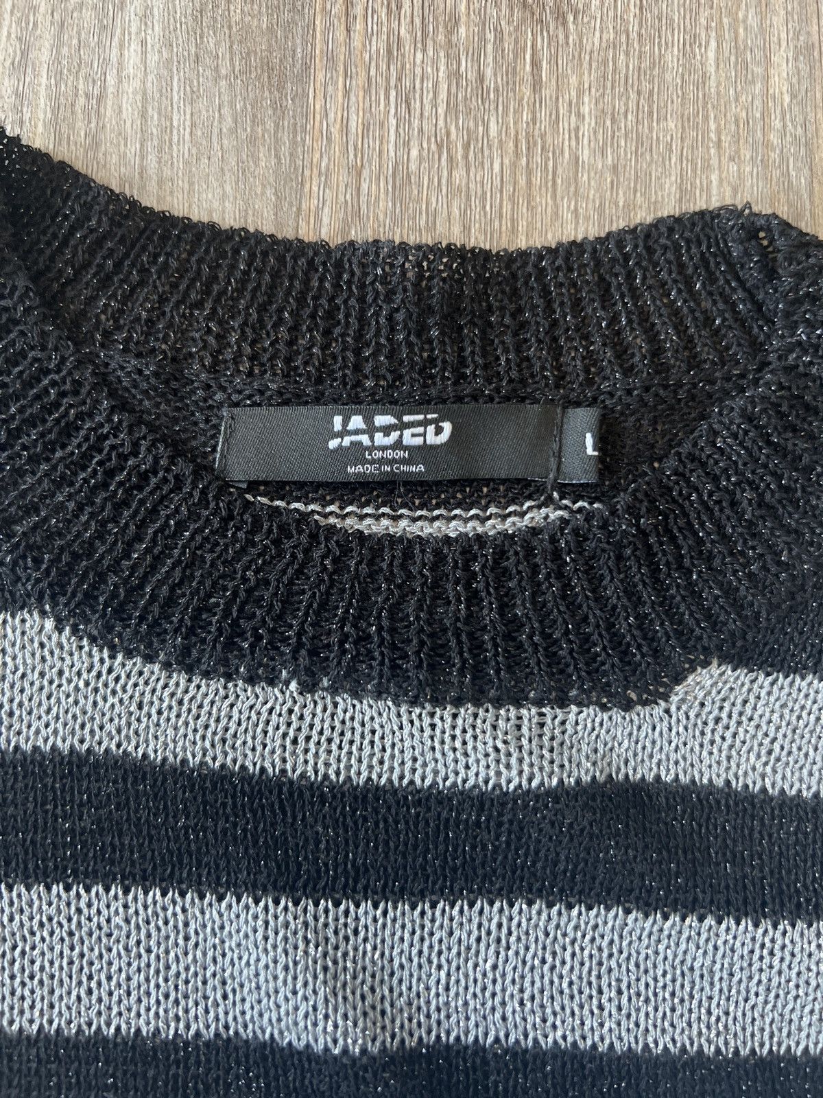 Jaded London Grey striped grunge Jaded London Longsleeve Size US L / EU 52-54 / 3 - 3 Thumbnail