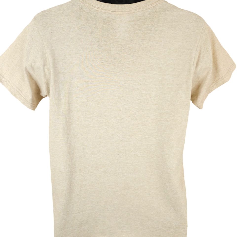 Fruit Of The Loom VINTAGE Montana Moose T Shirt Mens Size Medium Beige Y2K Animal Nature Tee Size US M / EU 48-50 / 2 - 4 Thumbnail