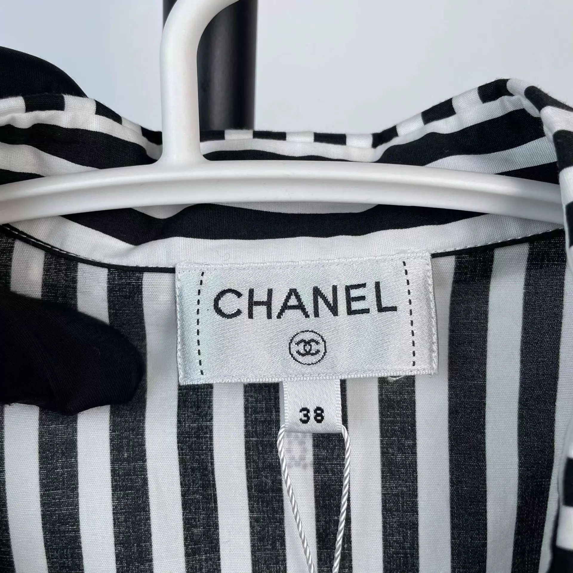 Chanel Chanel 97 New 24coco Beach Stripe SS Shirt 38 Size S / US 4 / IT 40 - 3 Thumbnail