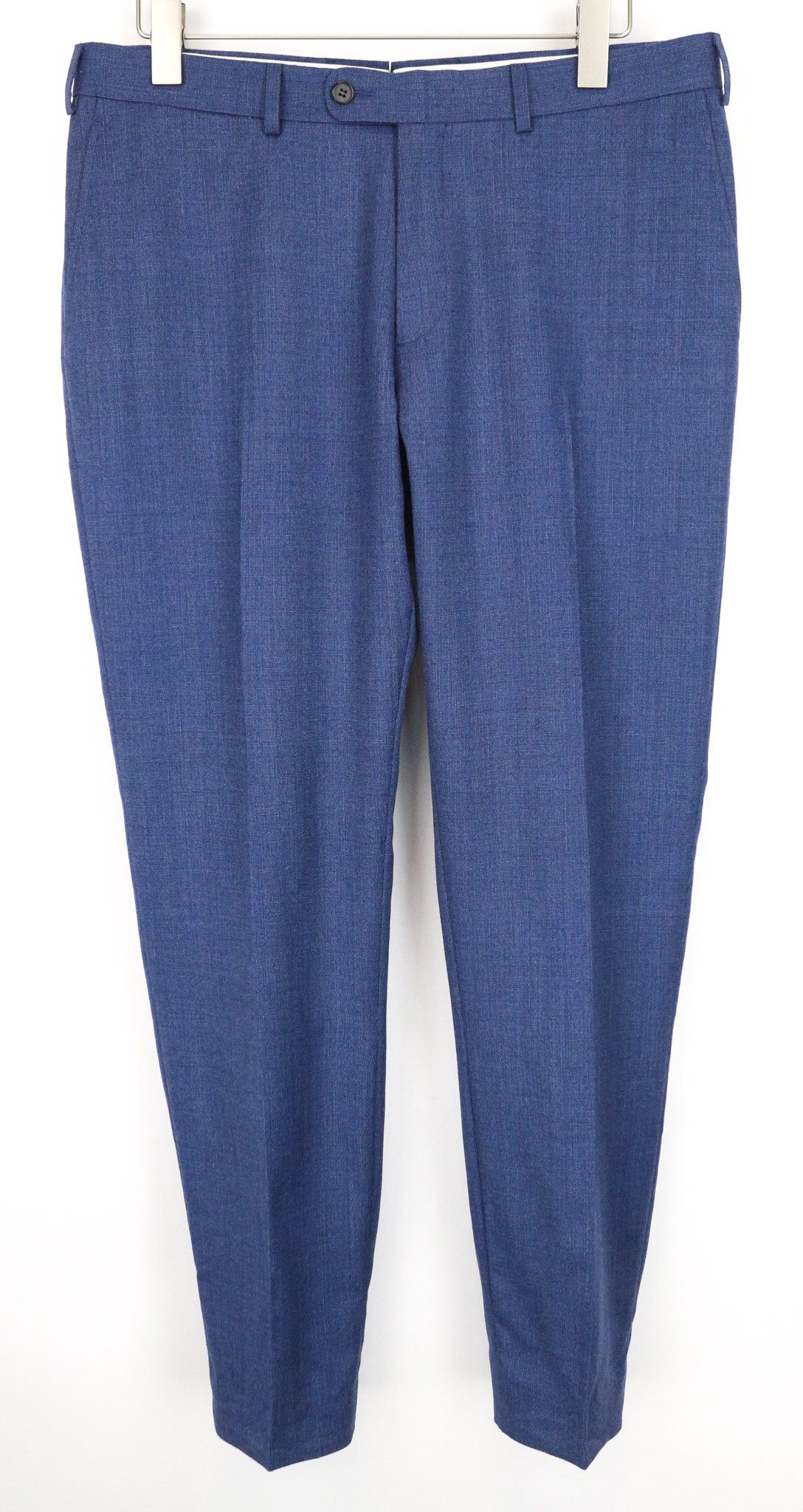 Suitsupply BRESCIA UK42R Blue Wool Pleated Trousers 75113 Size 42R - 1 Thumbnail