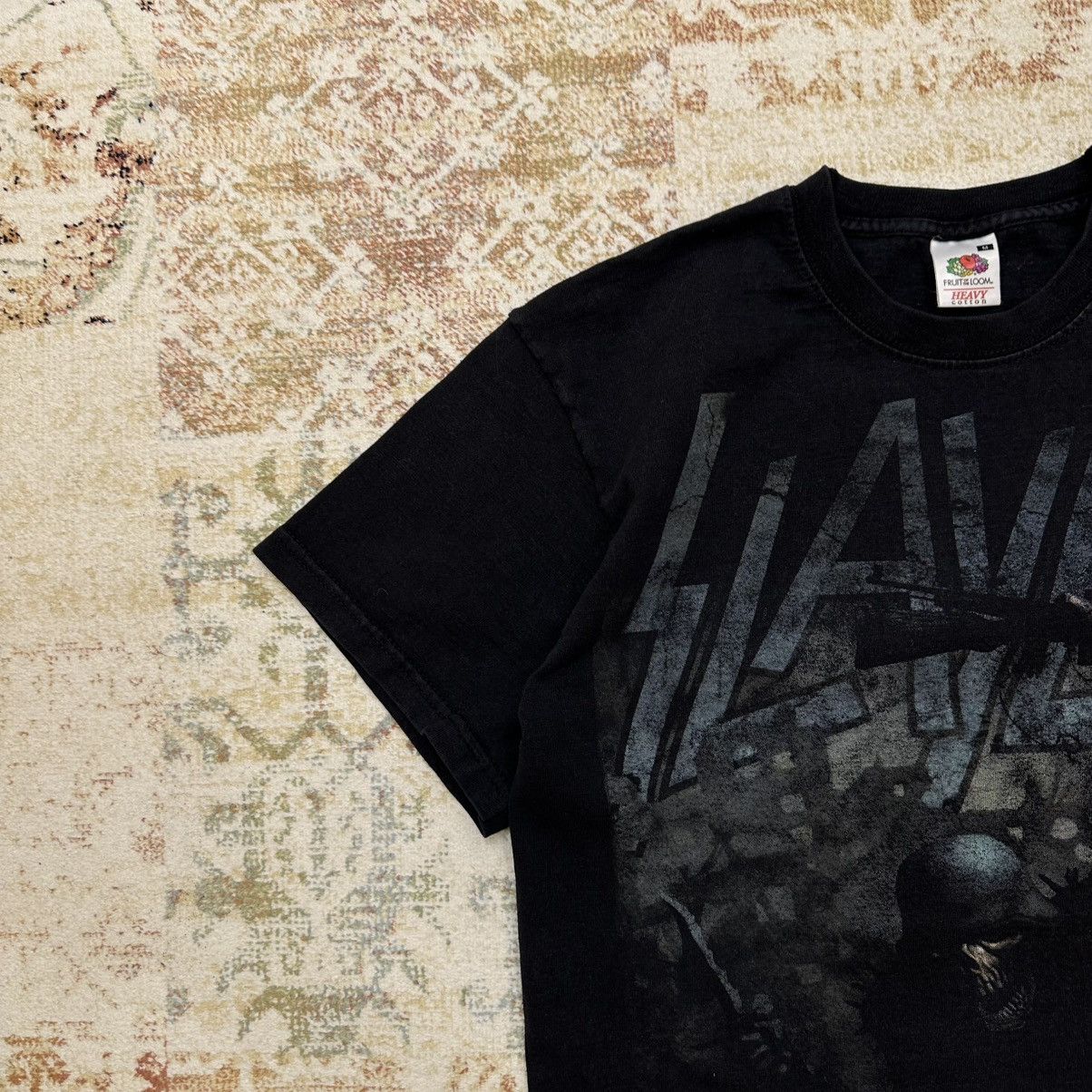 Band Tees Vintage Adult ”Skeleton War Died Girl” Slayer Tee Rock Size US S / EU 44-46 / 1 - 7 Thumbnail