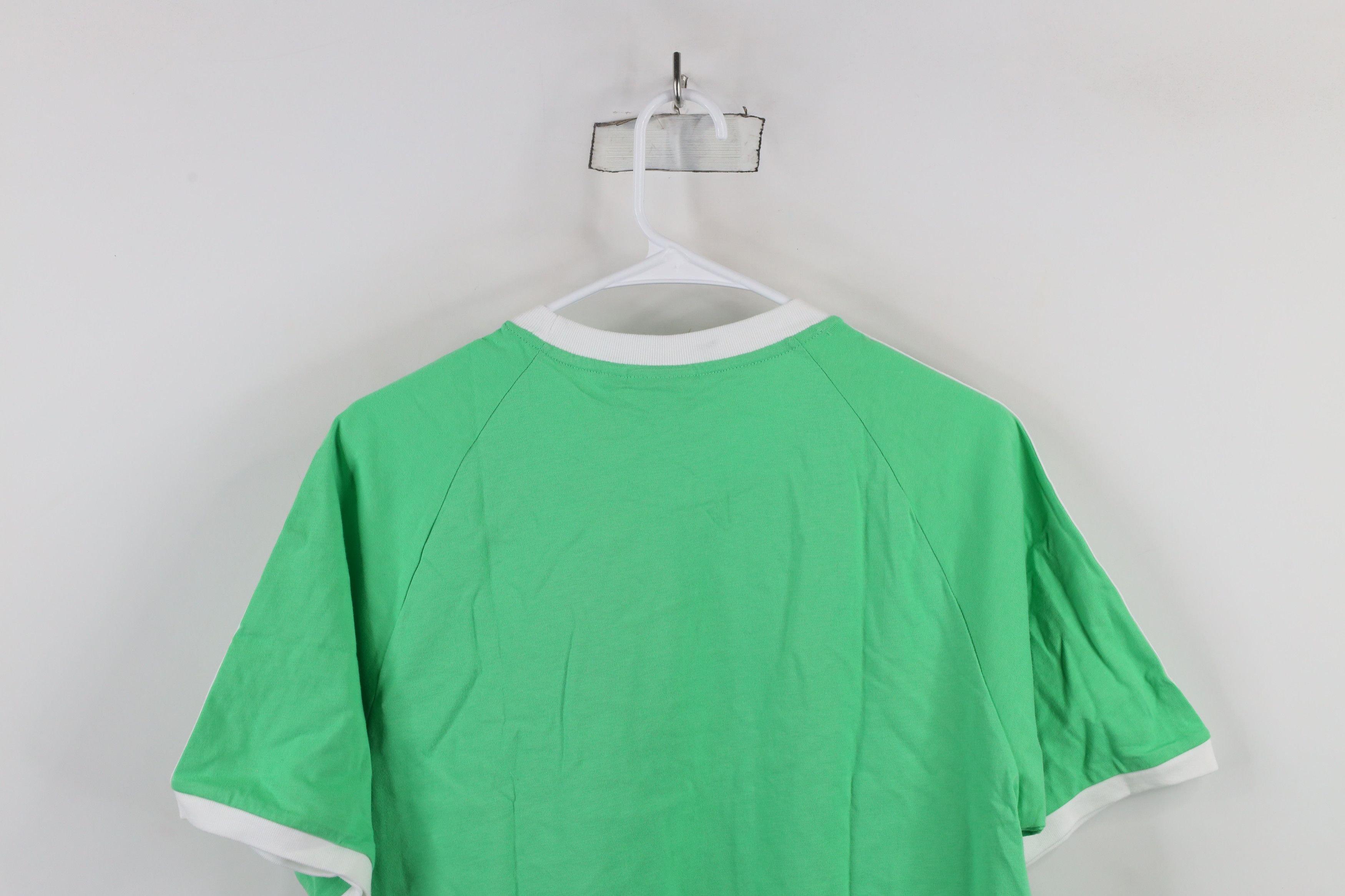 Adidas New Adidas Trefoil Striped Short Sleeve Ringer T-Shirt Green Size US M / EU 48-50 / 2 - 10 Thumbnail