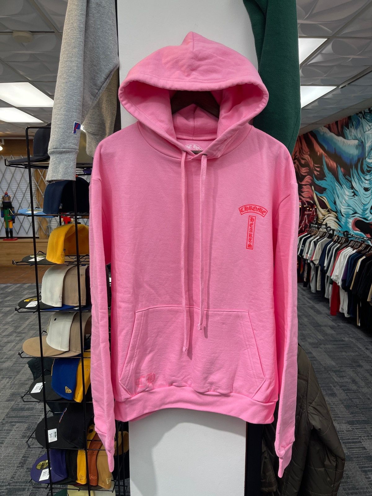 Chrome Hearts New Chrome Hearts Pink Hoodie Size US S / EU 44-46 / 1 - 1 Thumbnail
