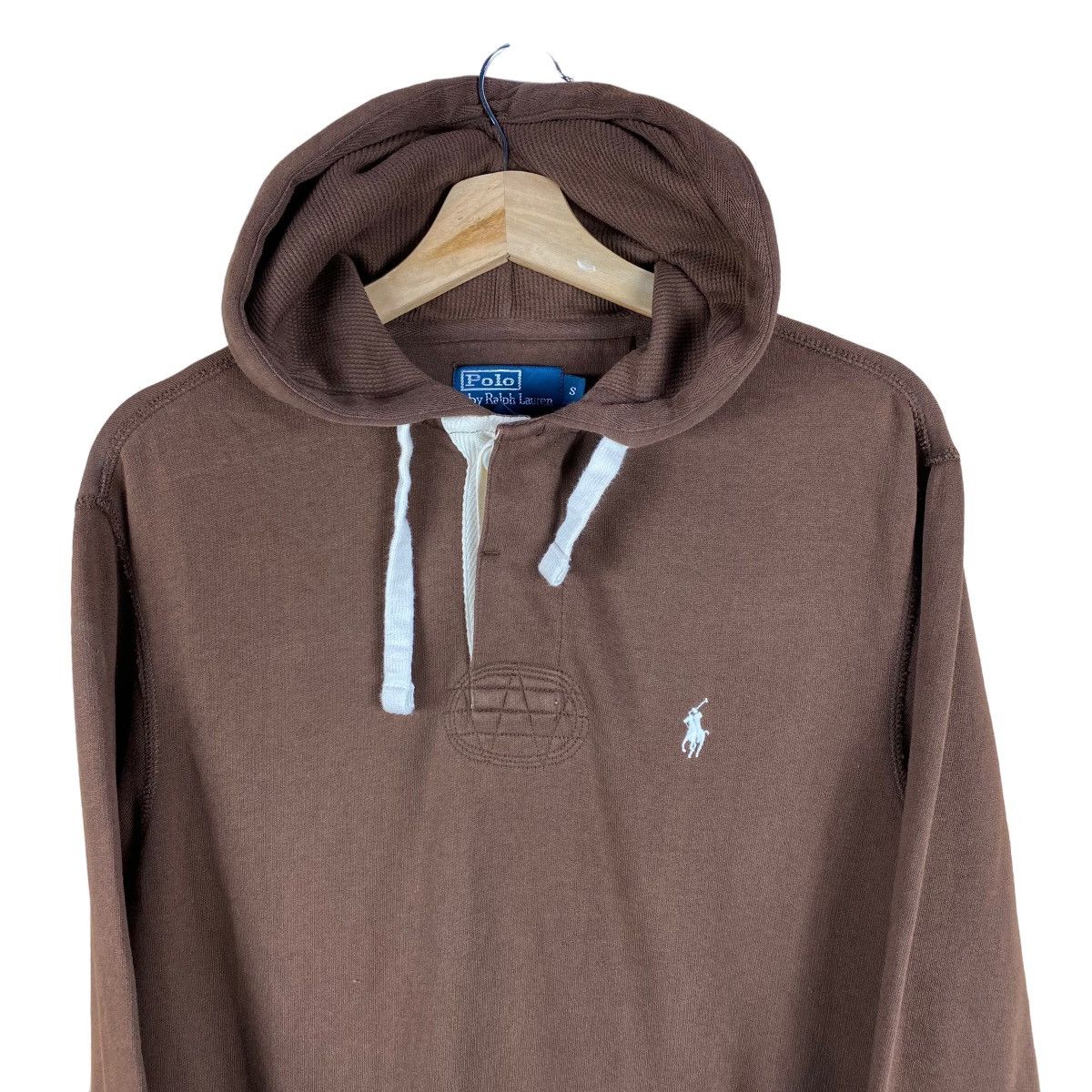 Polo Ralph Lauren VINTAGE POLO RALPH LAUREN SMALL PONY BROWN OVERSIZED HOODIE Size US M / EU 48-50 / 2 - 2 Thumbnail
