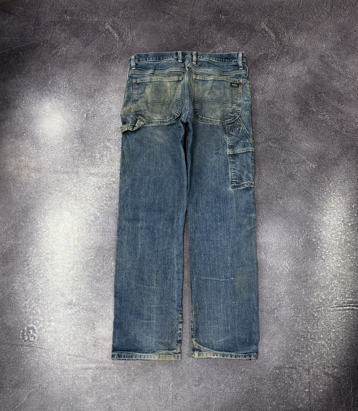 Dickies Vintage Dickies Y2K Distressed Faded Work Denim Baggy Jeans Size US 34 / EU 50 - 1 Thumbnail