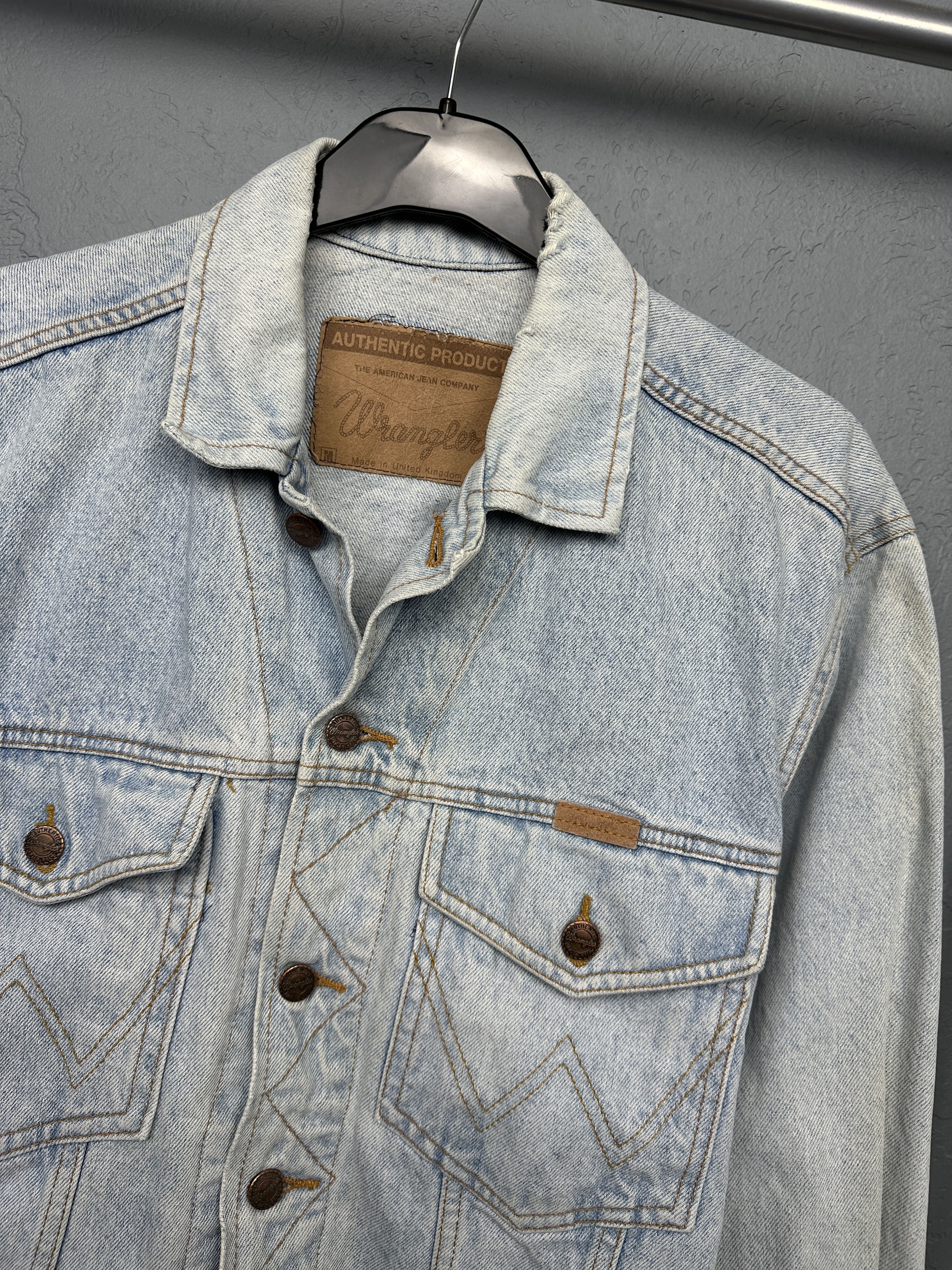 Wrangler Wrangler 80s 90s Vintage Mens Denim Jacket Size US M / EU 48-50 / 2 - 2 Thumbnail