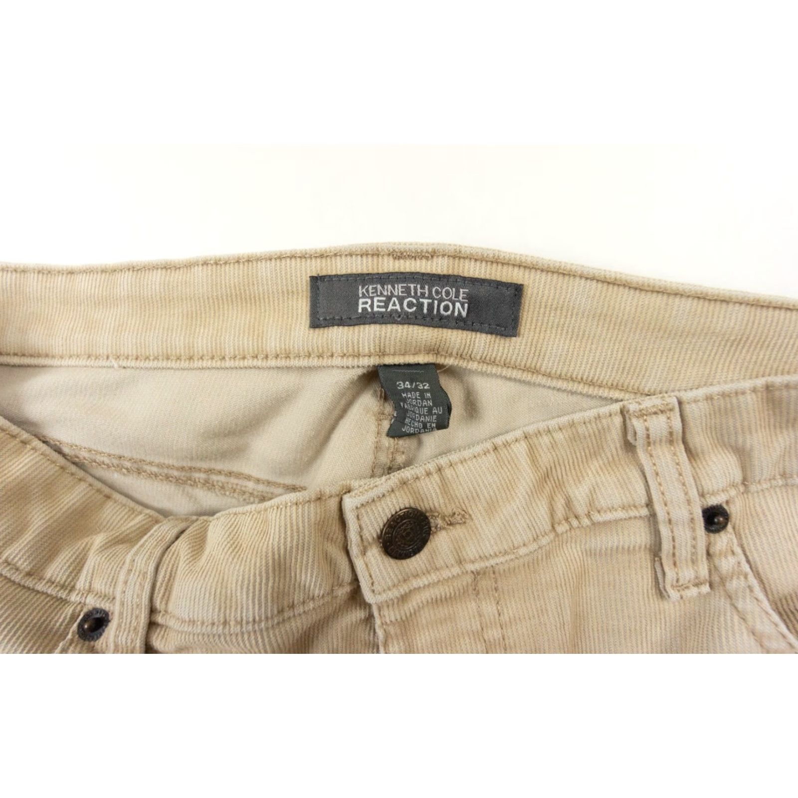 Kenneth Cole Kenneth Cole Reaction Men's Corduroy Pants 34x32 Beige Straight Leg Adult Casual Trousers Mens Size US 34 / EU 50 - 7 Thumbnail