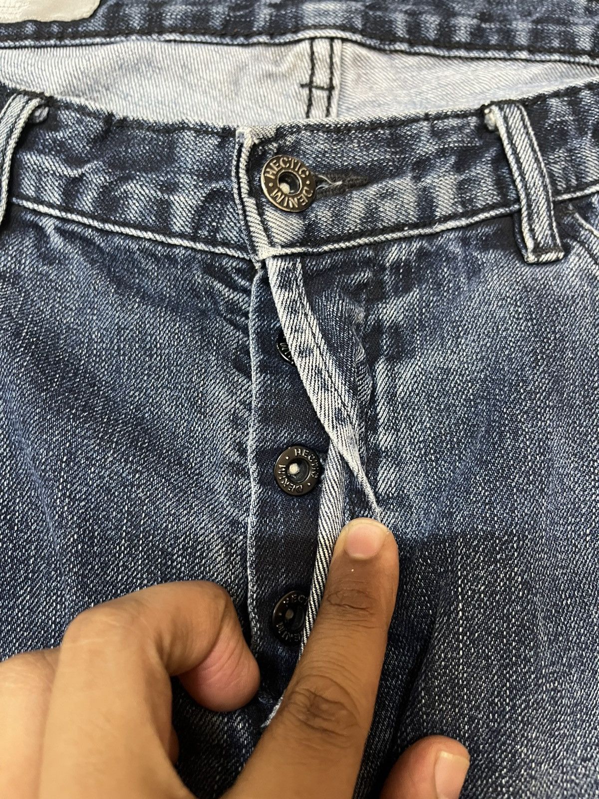 Japanese Brand Vintage RealMadHectic Faded Regular Cut Denim Size US 34 / EU 50 - 8 Thumbnail
