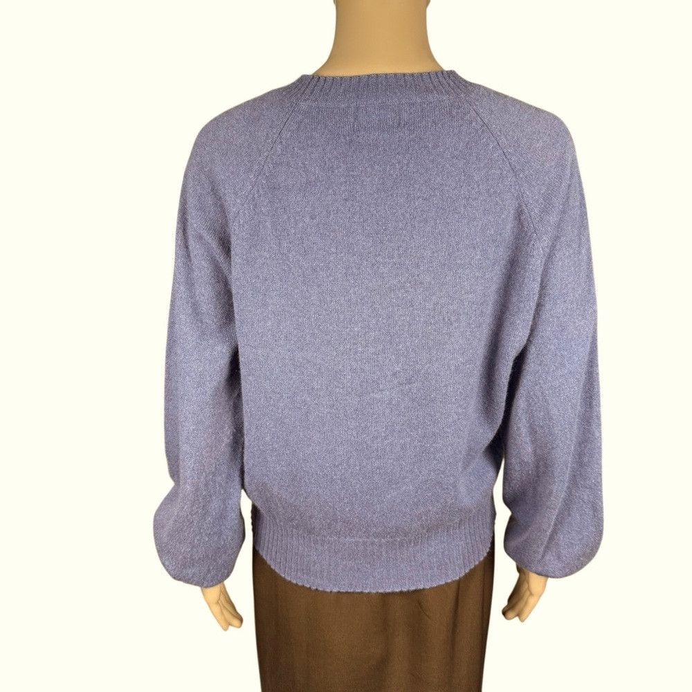 27 Miles 27 Miles Cashmere Puff Sleeve Star Front Grey Blue Sweater Size M / US 6-8 / IT 42-44 - 4 Thumbnail