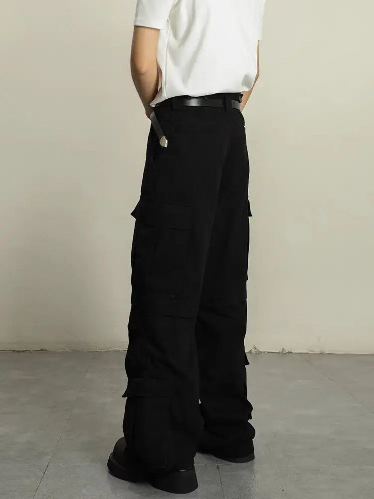 Designer × Japanese Brand Machete Straight Leg Micro Flare Jeans Black Size US 30 / EU 46 - 4 Thumbnail