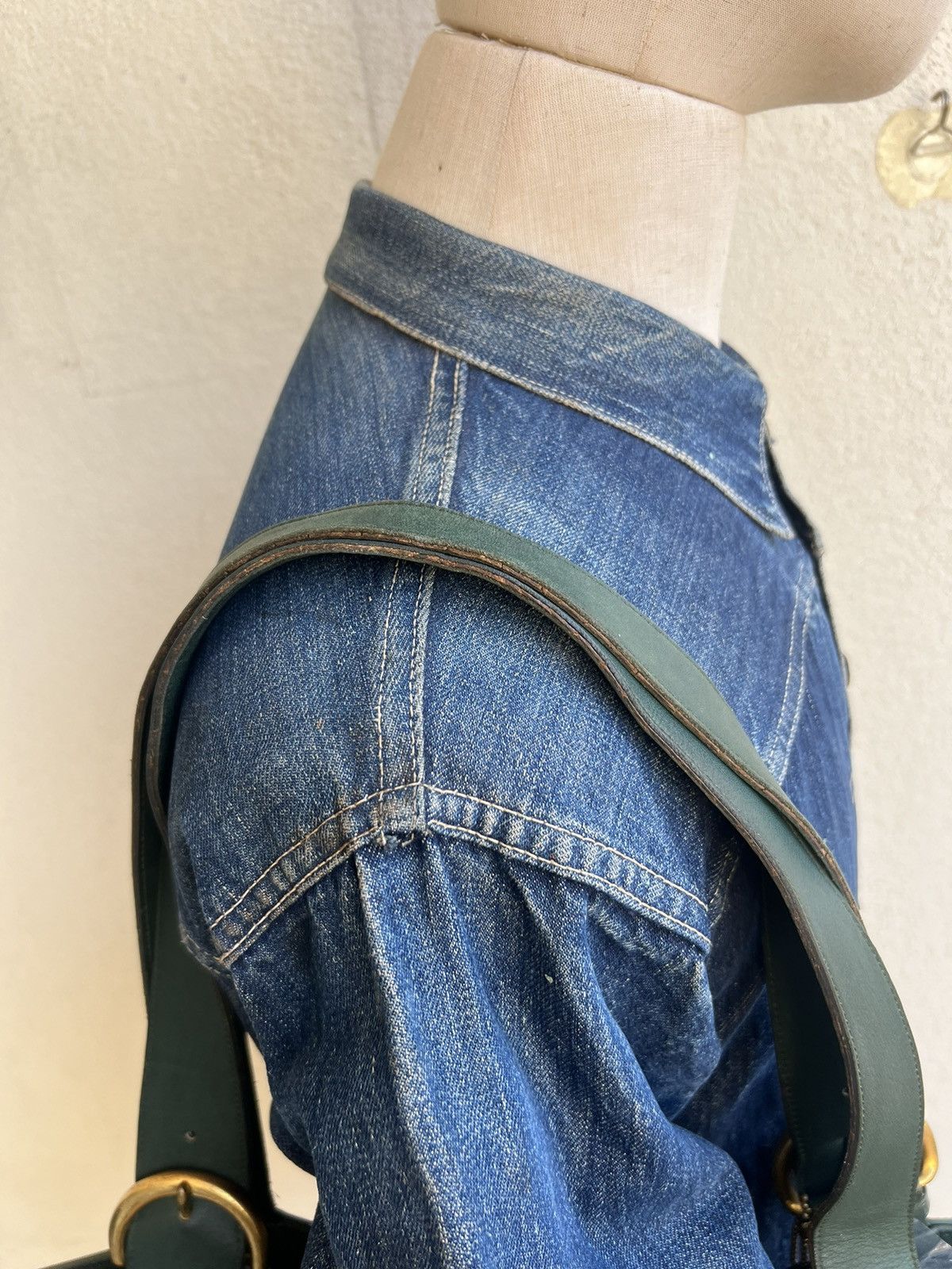 Leather Vintage 90s COACH Distressed Patina Leather Tote Bag Size ONE SIZE - 5 Thumbnail