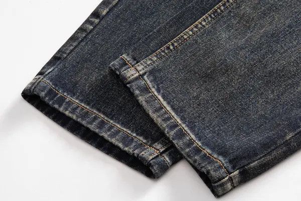 VIBE Men's punk gradient washed loose casual distressed jeans y2k Size US 32 / EU 48 - 6 Thumbnail