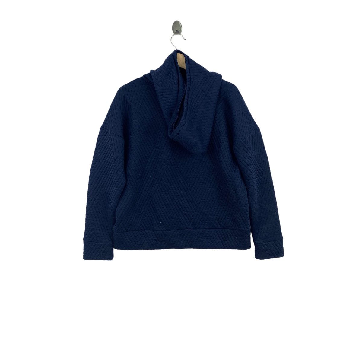 Gap Vintage GAPFIT Navy Quilted Plain Hoodie Sweatshirt Size US S / EU 44-46 / 1 - 2 Thumbnail