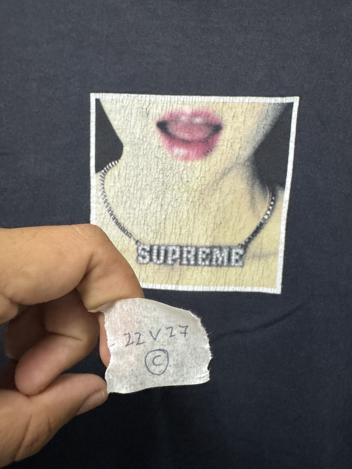 Supreme Supreme Necklace Diamonds Lips Box T shirt Size US M / EU 48-50 / 2 - 9 Thumbnail