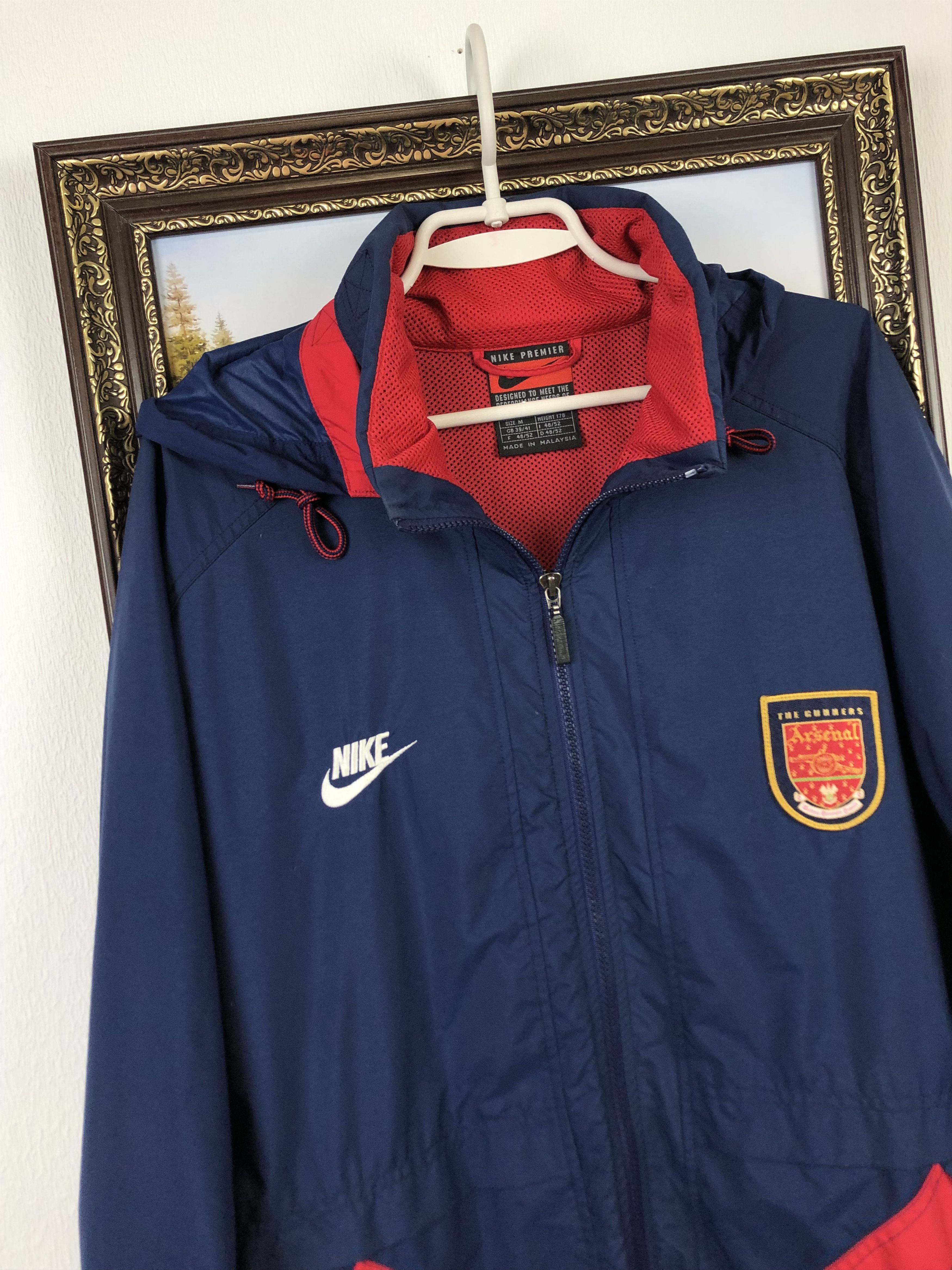 Nike Vintage Arsenal Football Jacket Gunners Rare Windbreaker Size US M / EU 48-50 / 2 - 3 Thumbnail