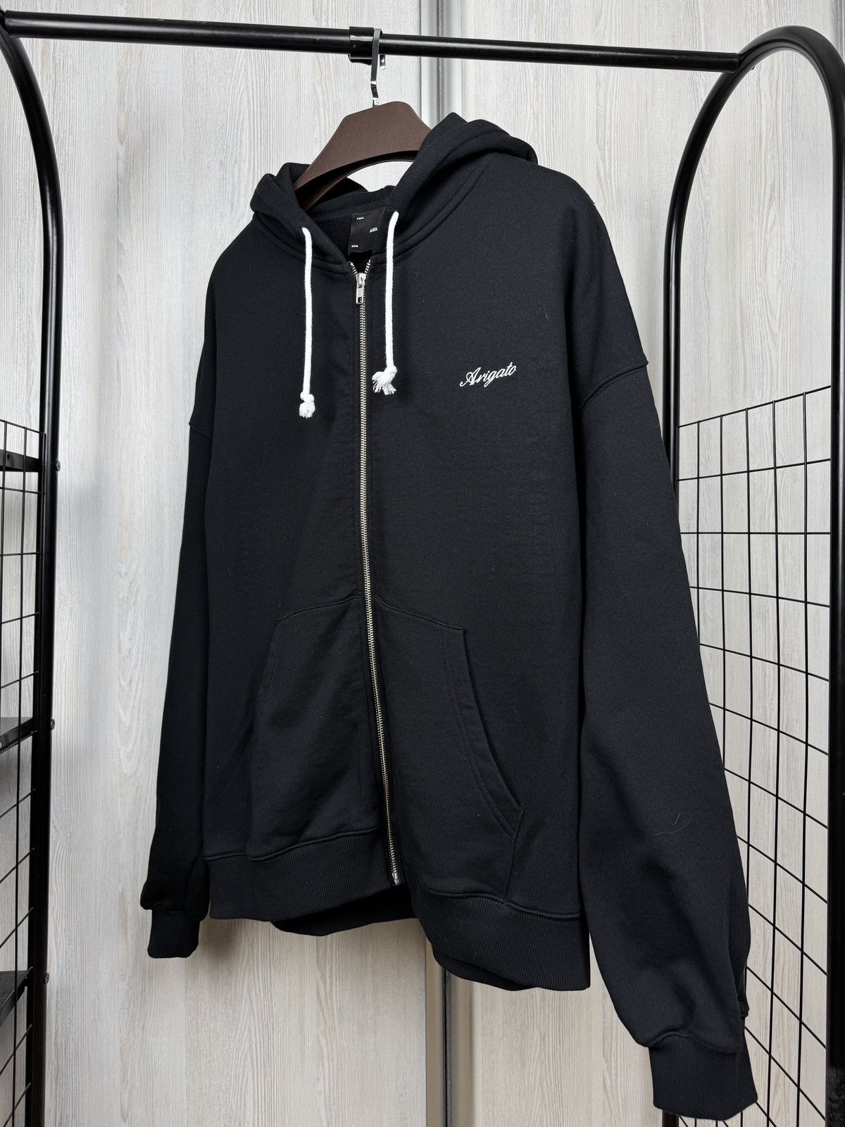 Axel Arigato Axel Arigato black zip up honor oversized hoodie Size US XL / EU 56 / 4 - 5 Thumbnail