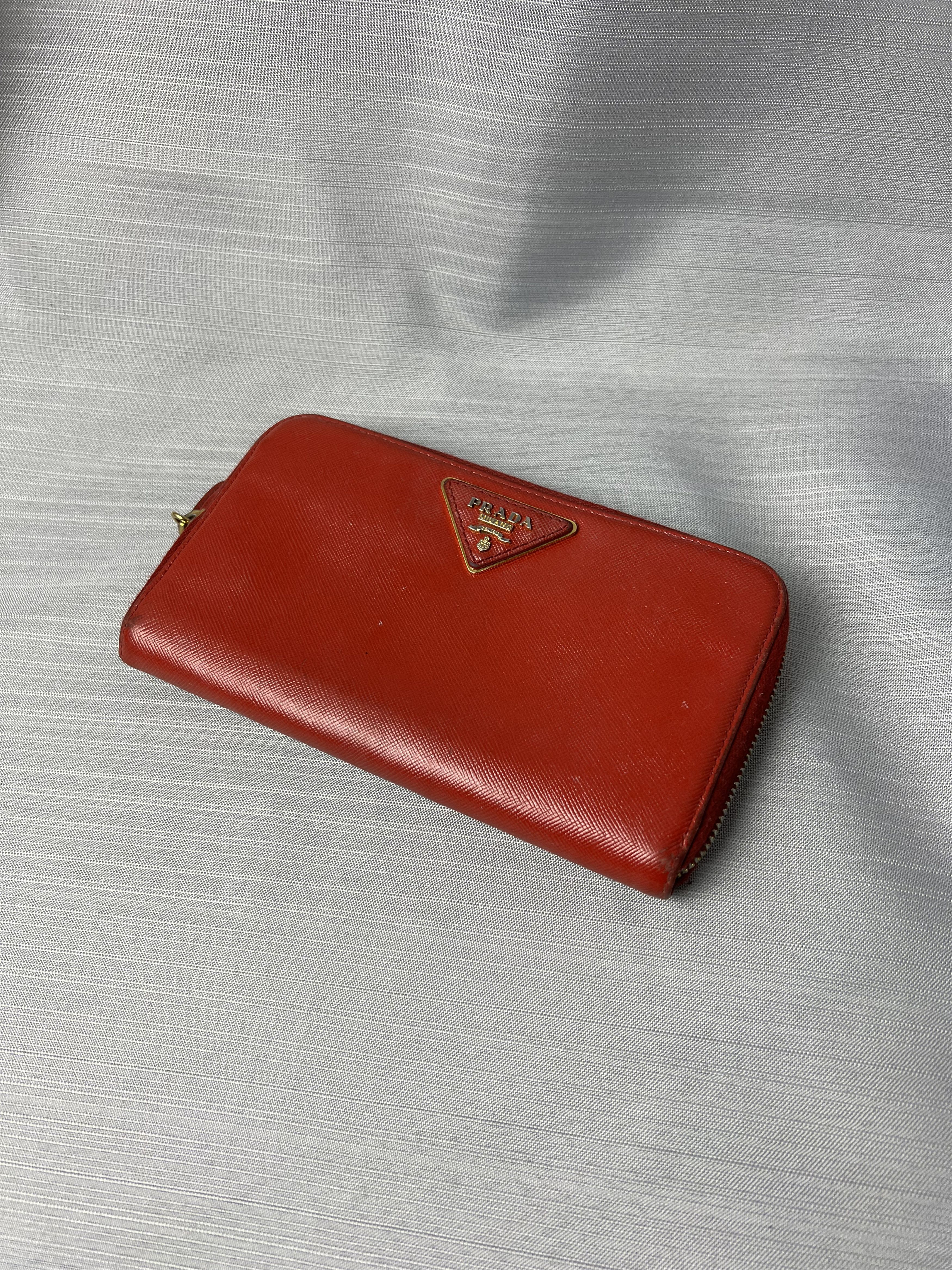 Prada Prada Saffiano Cuir Leather Wallet Size ONE SIZE - 1 Thumbnail