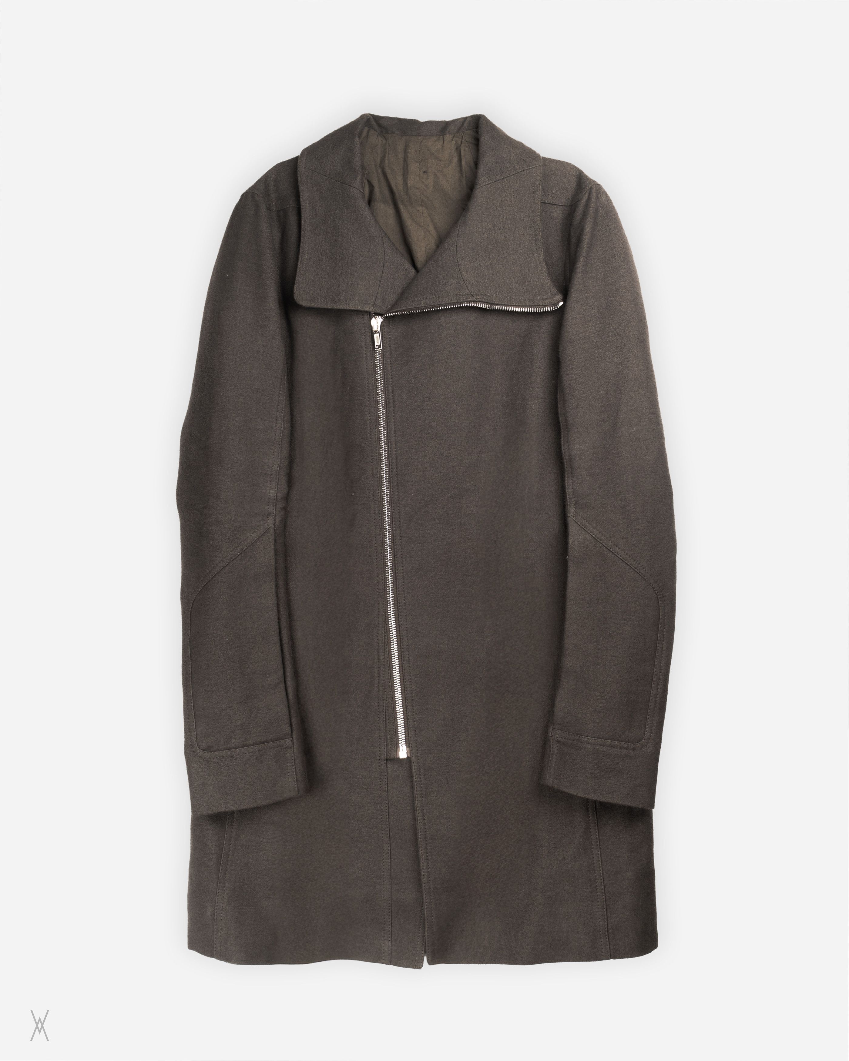 Rick Owens Rick Owens FW18 “Sisyphus” Funnel-Neck Coat Size US M / EU 48-50 / 2 - 2 Thumbnail