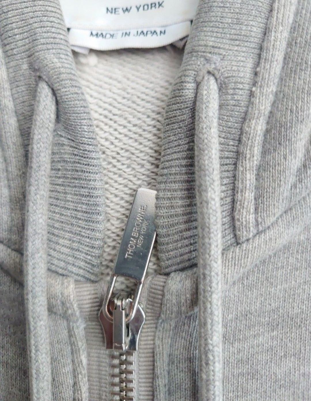 Thom Browne Thom Browne Grey Zip-Up Hoodie Size US L / EU 52-54 / 3 - 2 Thumbnail