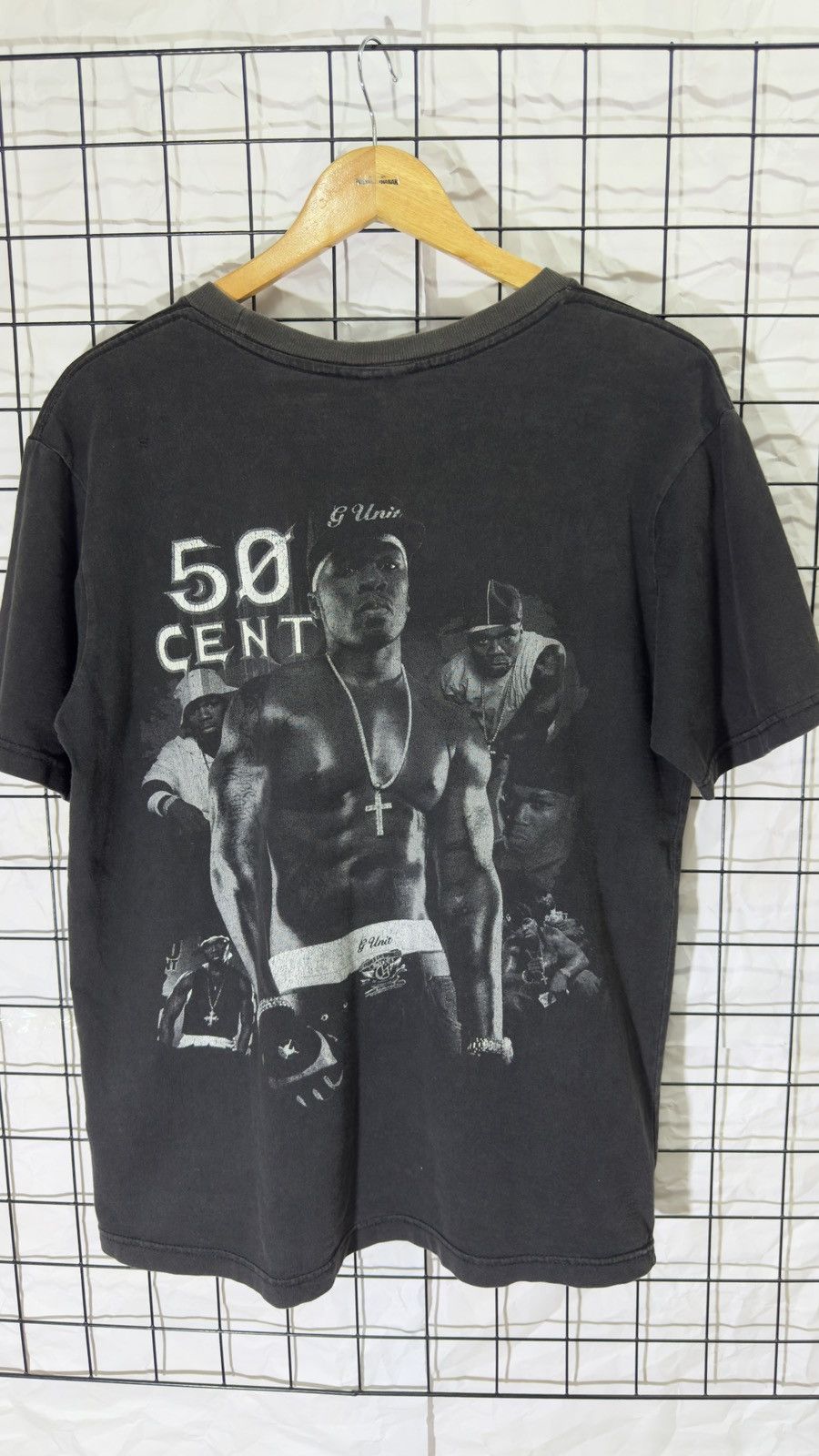 Rap Tees Vintage 00's bootleg 50 cent rap tee shirt Size US L / EU 52-54 / 3 - 4 Thumbnail