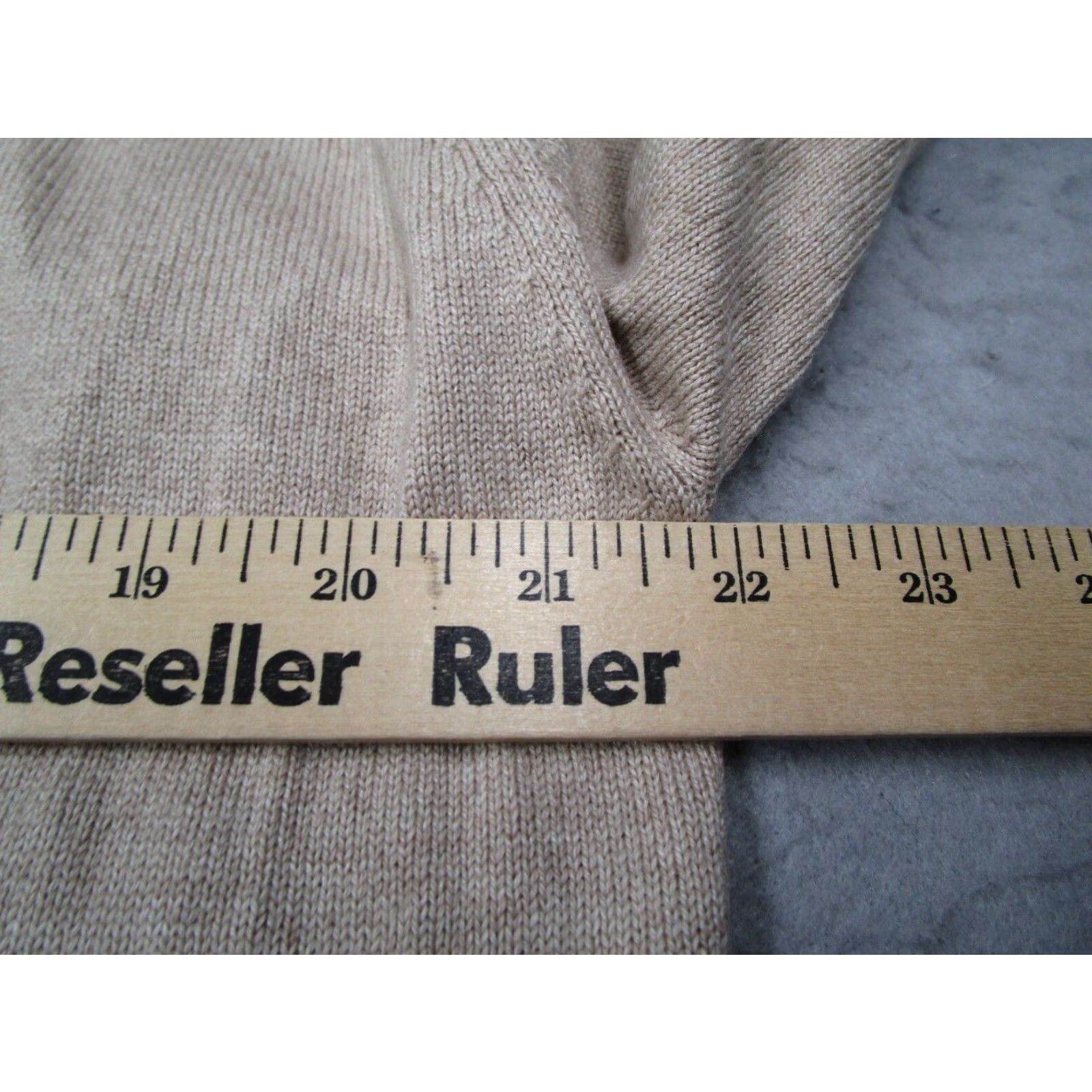 Fred Segal Fred Segal Mens Beige Cashmere Silk Pullover Sweater Extra Large V Neck Long Sleeve Size US XL / EU 56 / 4 - 7 Thumbnail