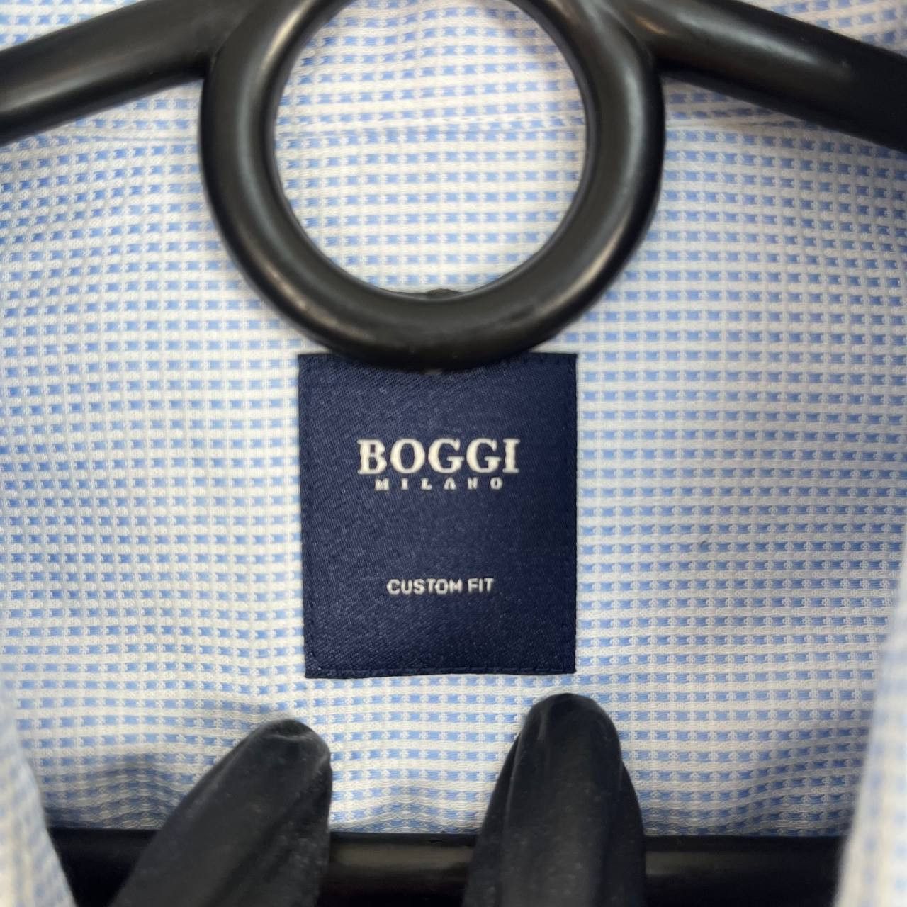 Boggi Boggi Milano Custom Fit Shirt Blue Mens Size M Size US M / EU 48-50 / 2 - 3 Thumbnail