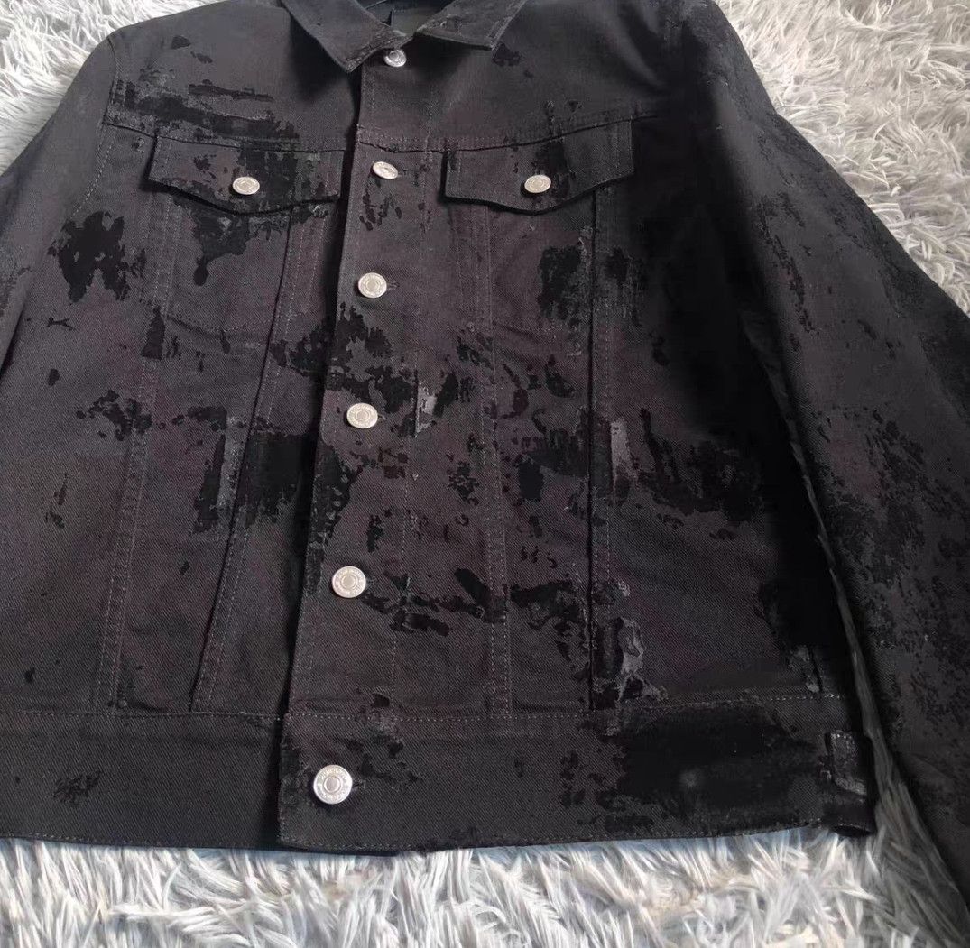 Dior Dior Black Distressed Denim Jacket Size 46-2506 Size US S / EU 44-46 / 1 - 2 Thumbnail