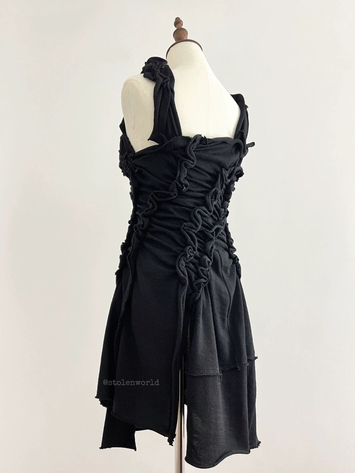 Comme des Garcons Comme des Garçons 2007 AW Wool Irregular Pleats/Hem Dress S Size S / US 4 / IT 40 - 7 Thumbnail