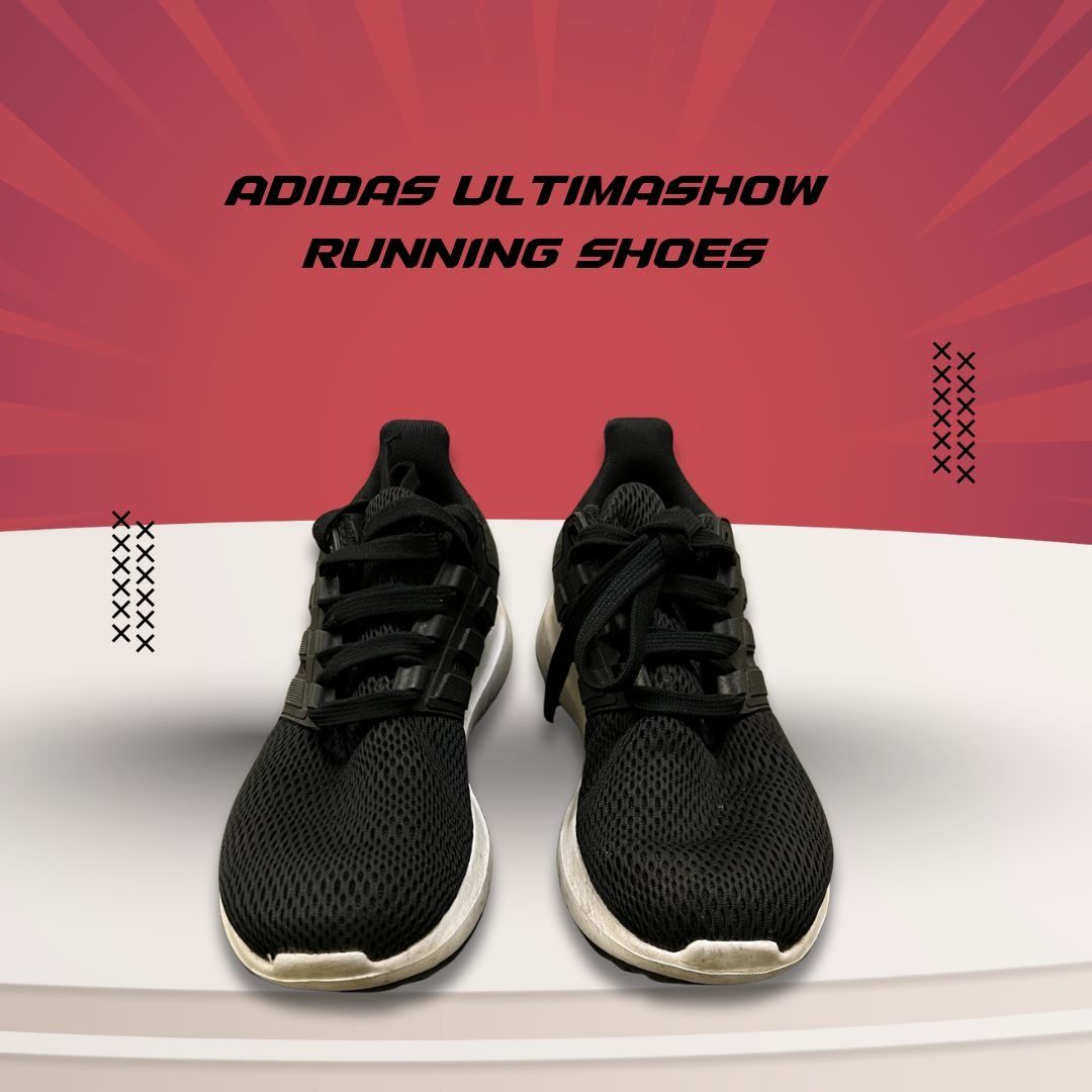 Adidas Adidas Ultimashow Mens Running Shoes Size 8 Black Mesh Light Size US 8 / EU 41 - 1 Thumbnail