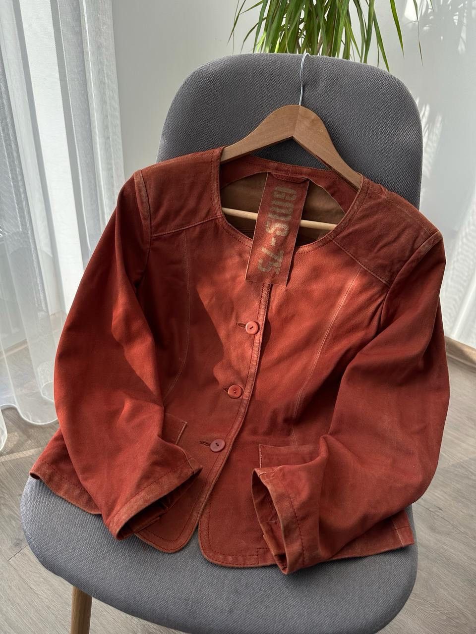Japanese Brand × Vintage Vintage GMS-75 Red Leather W's Jacket Size S / US 4 / IT 40 - 13 Thumbnail