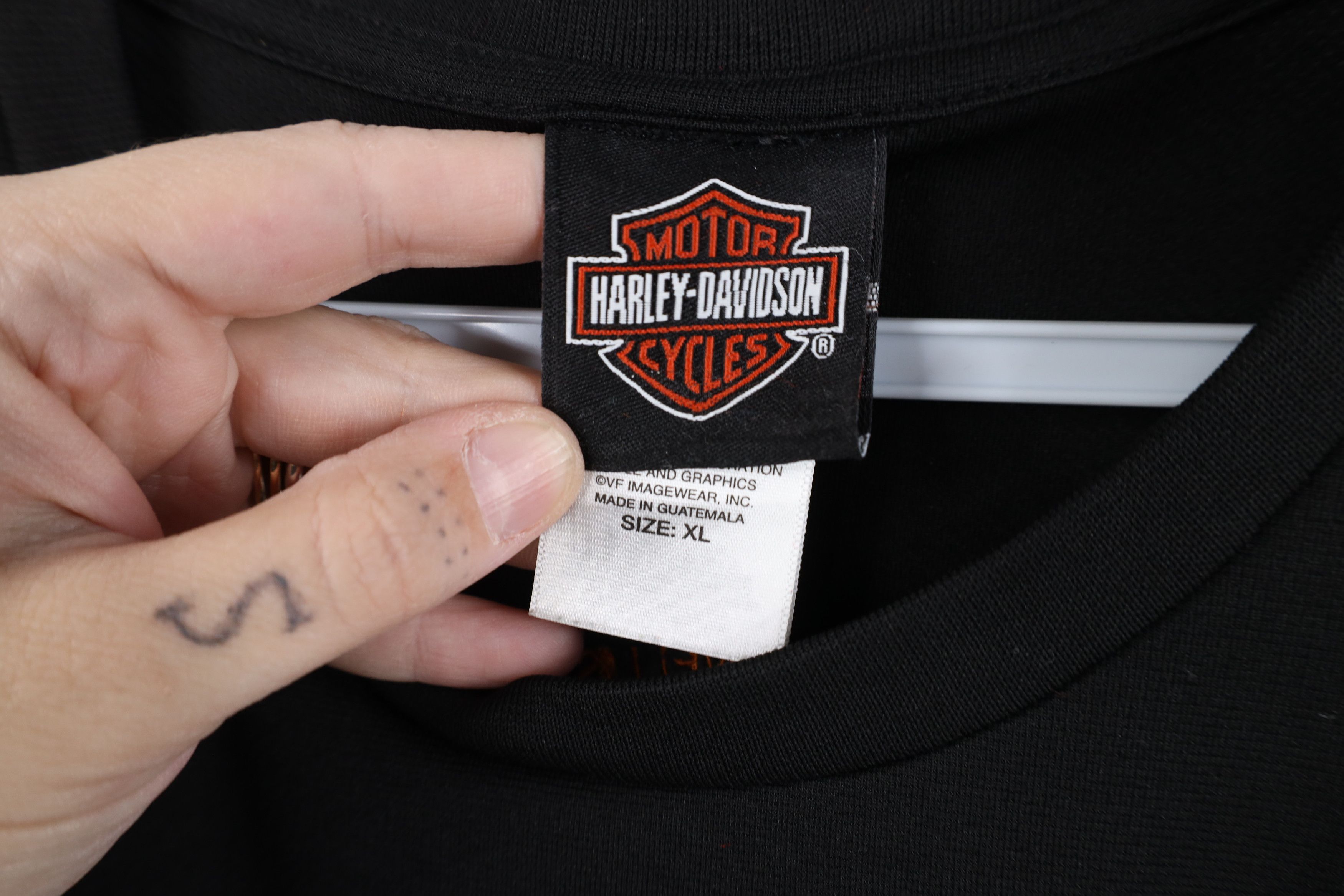 Harley Davidson Y2K Harley Davidson Color Block Knit Short Sleeve T-Shirt Size US XL / EU 56 / 4 - 8 Thumbnail