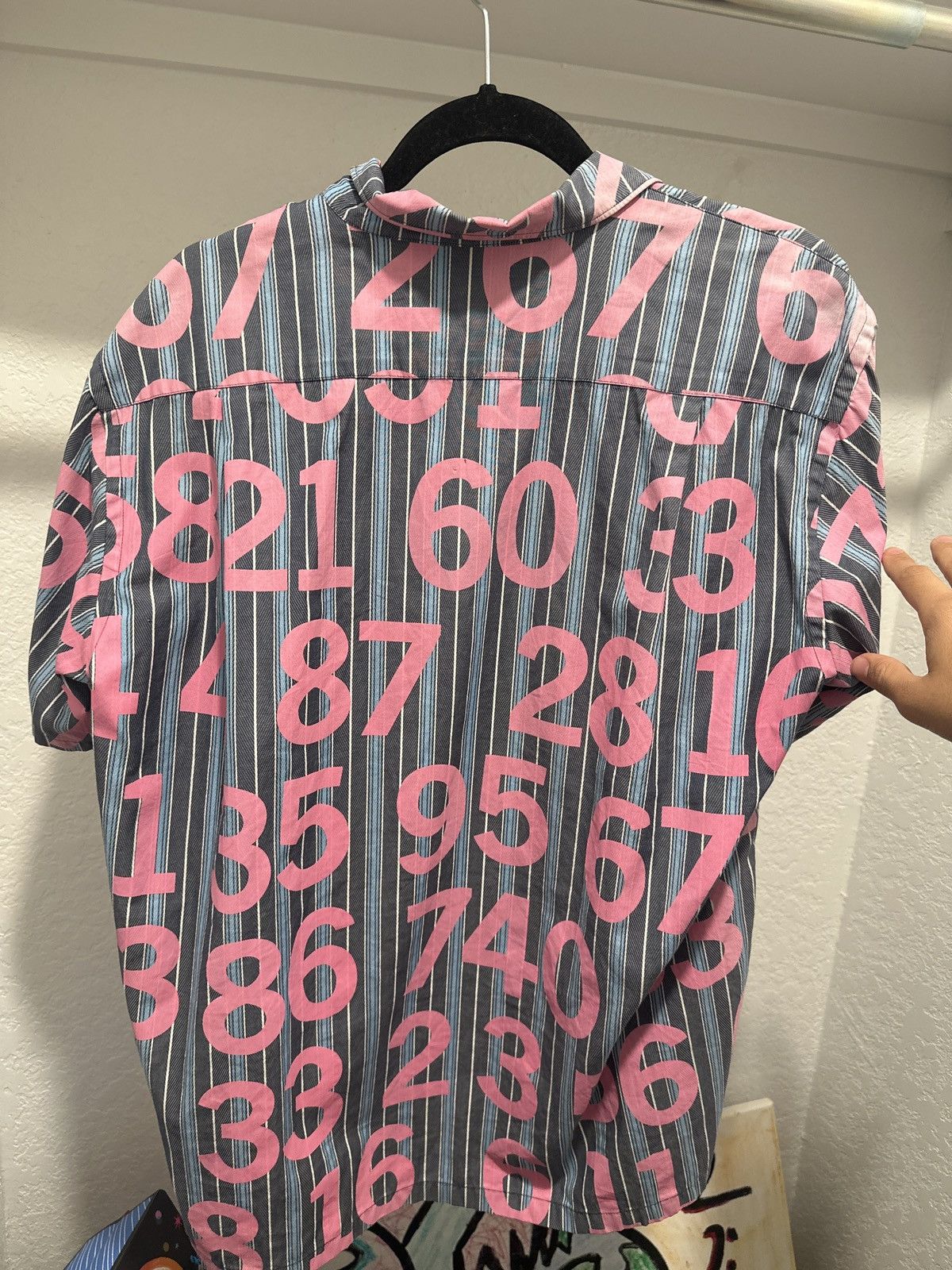 Comme des Garcons × Junya Watanabe Junya Watanabe “Numbers” button up shirt AD2002 Size US M / EU 48-50 / 2 - 8 Thumbnail