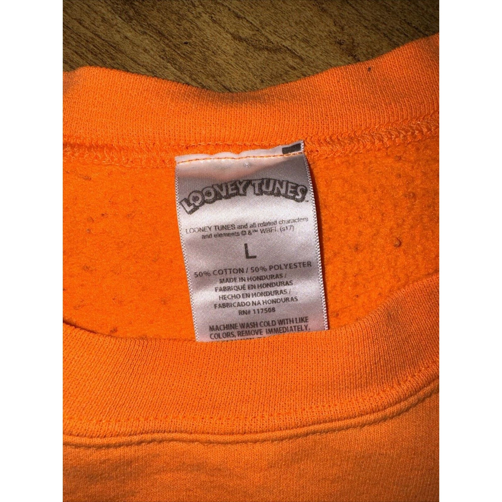 Vintage Looney Tunes Sylvester Twitty Bird Orange Sweater L 23x27 Size US L / EU 52-54 / 3 - 5 Thumbnail