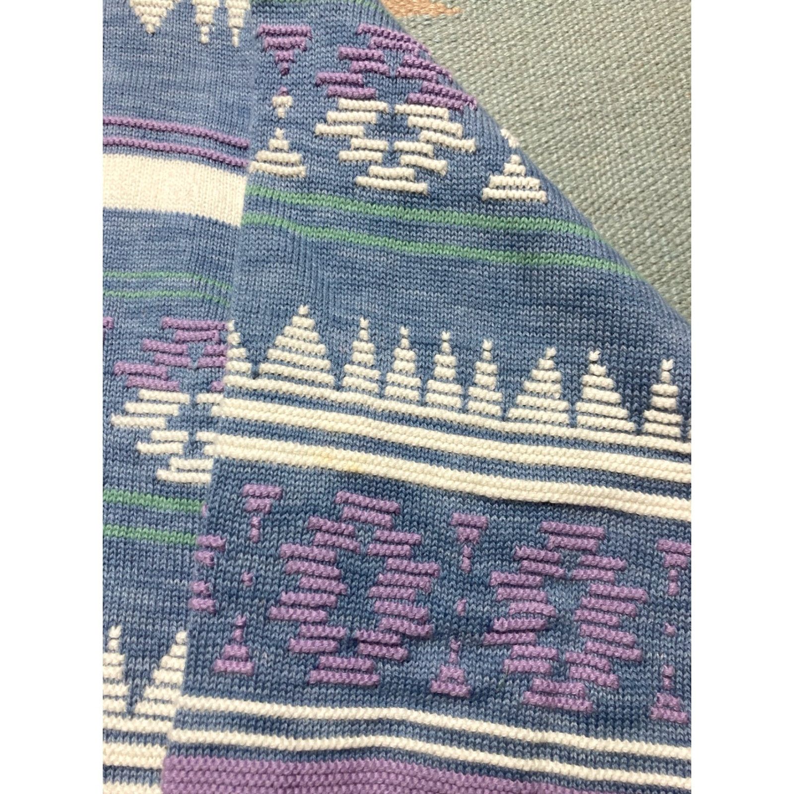 Ralph Lauren VINTAGE Ralph Lauren Knit Sweater Men Chaps Cotton Pastel Aztec Fairy Kei Medium Shirt Size US M / EU 48-50 / 2 - 2 Thumbnail